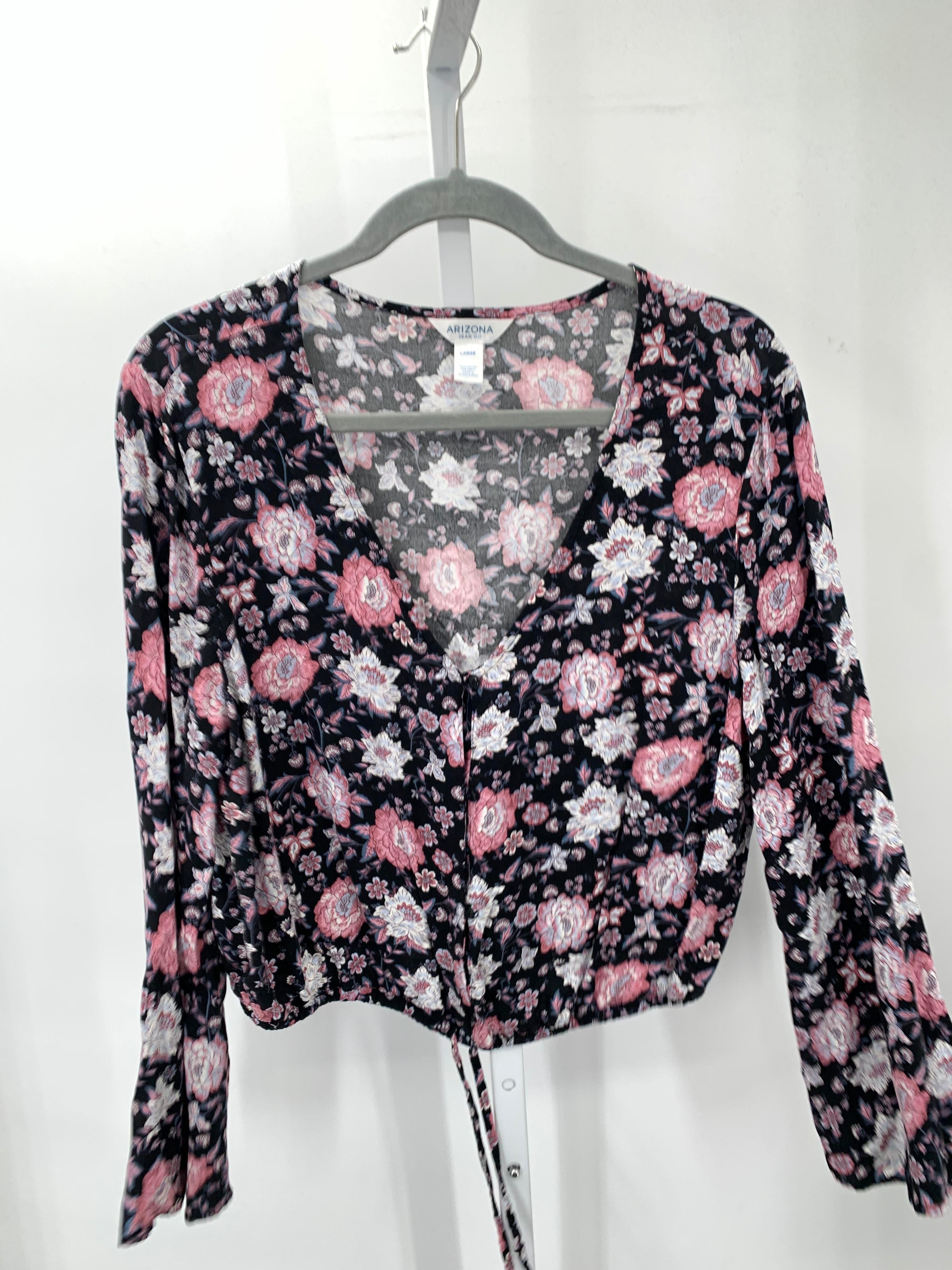 Arizona Size Large Juniors Long Sleeve Shirt