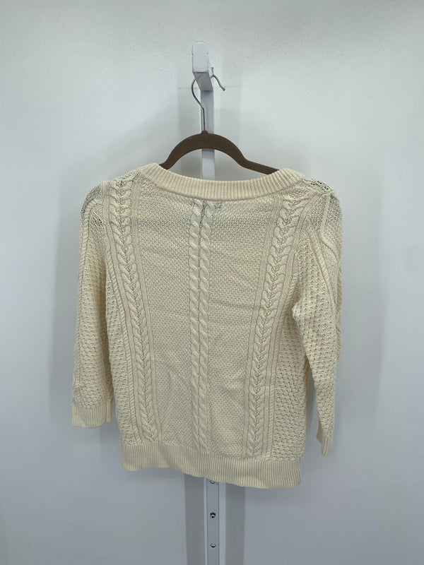 Lands End Size Small Misses Long Slv Sweater