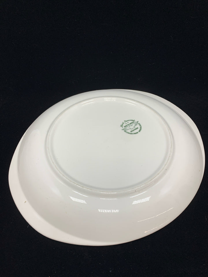 VTG BLUE SPRUCE CERAMIC SERVING PLATTER.