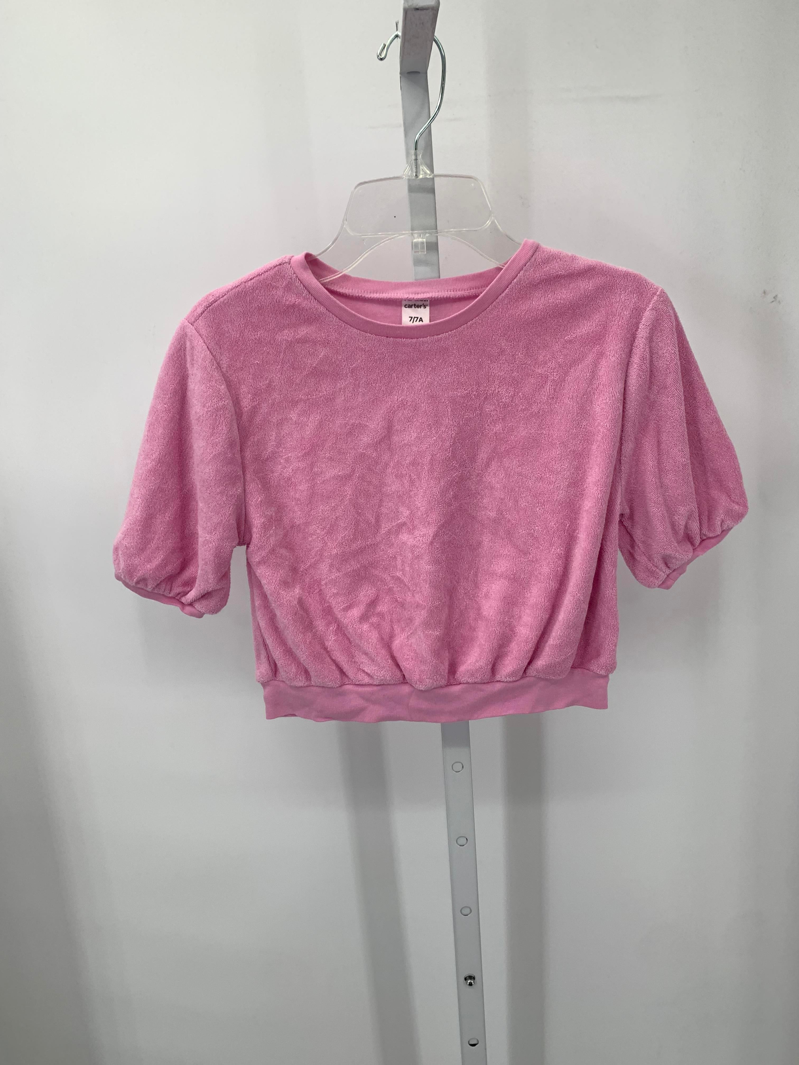 Carters Size 7 Girls Short Sleeve Shirt
