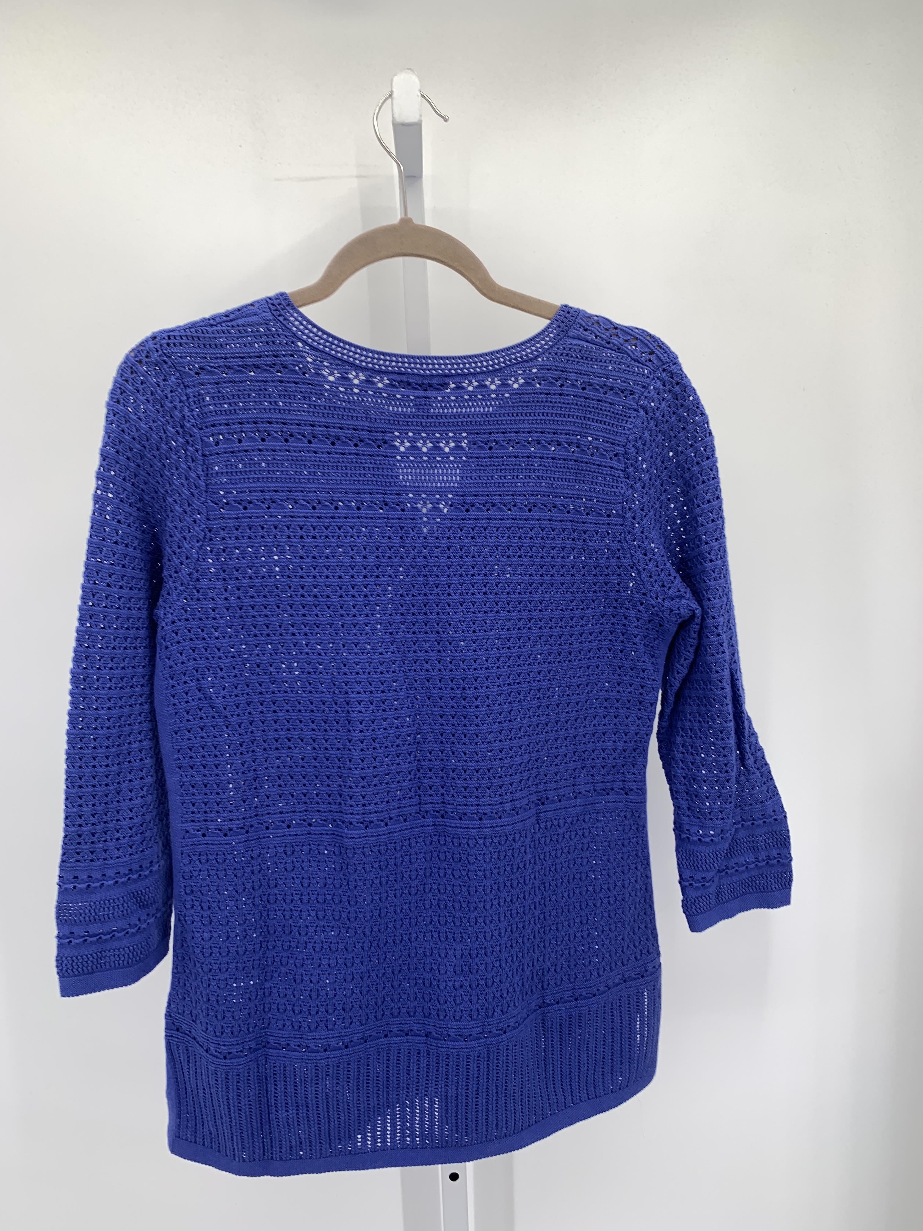 Talbots Size Small Misses 3/4 Sleeve Sweater