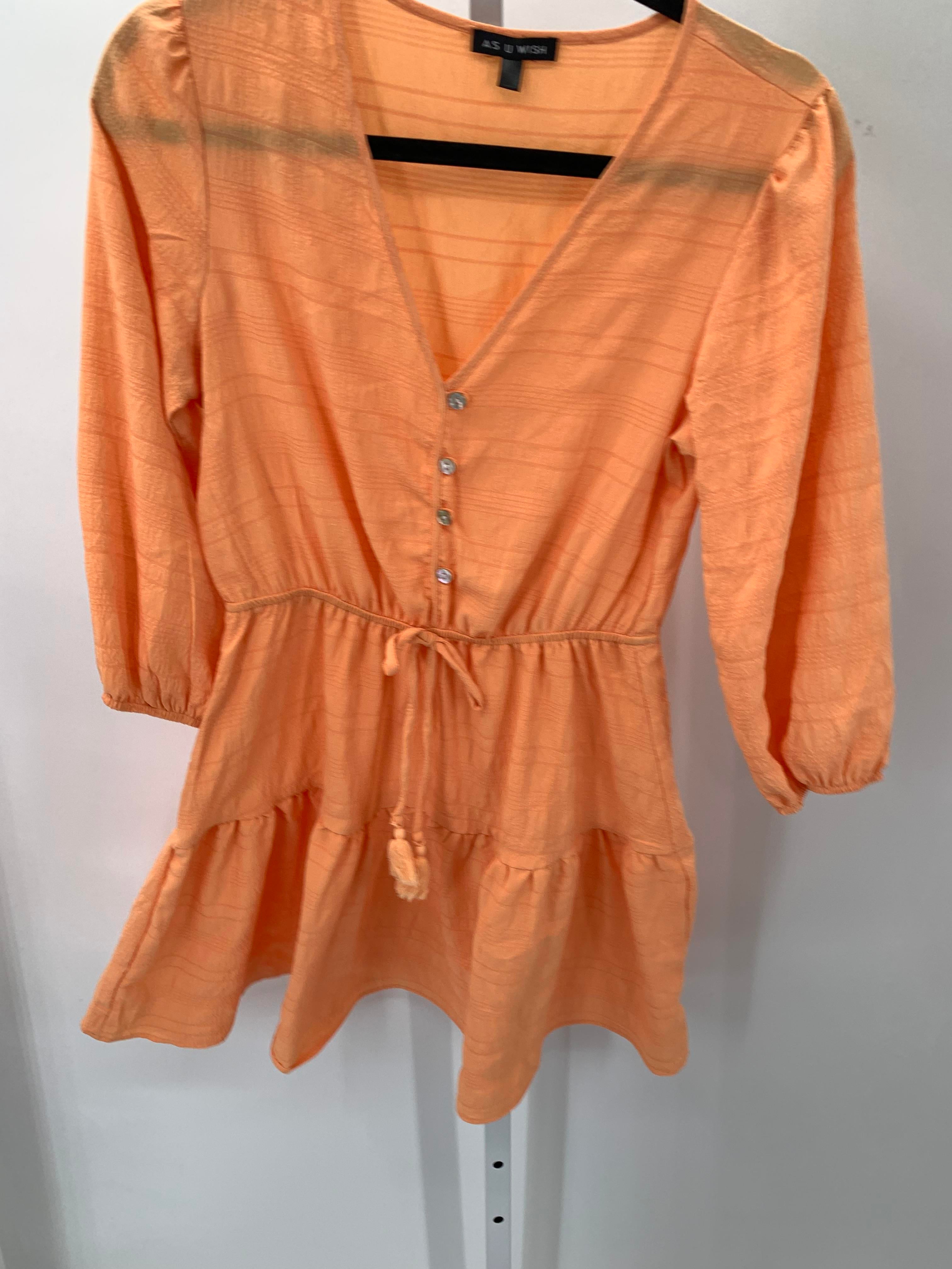 As U Wish Size Small Juniors Long Sleeve Dress