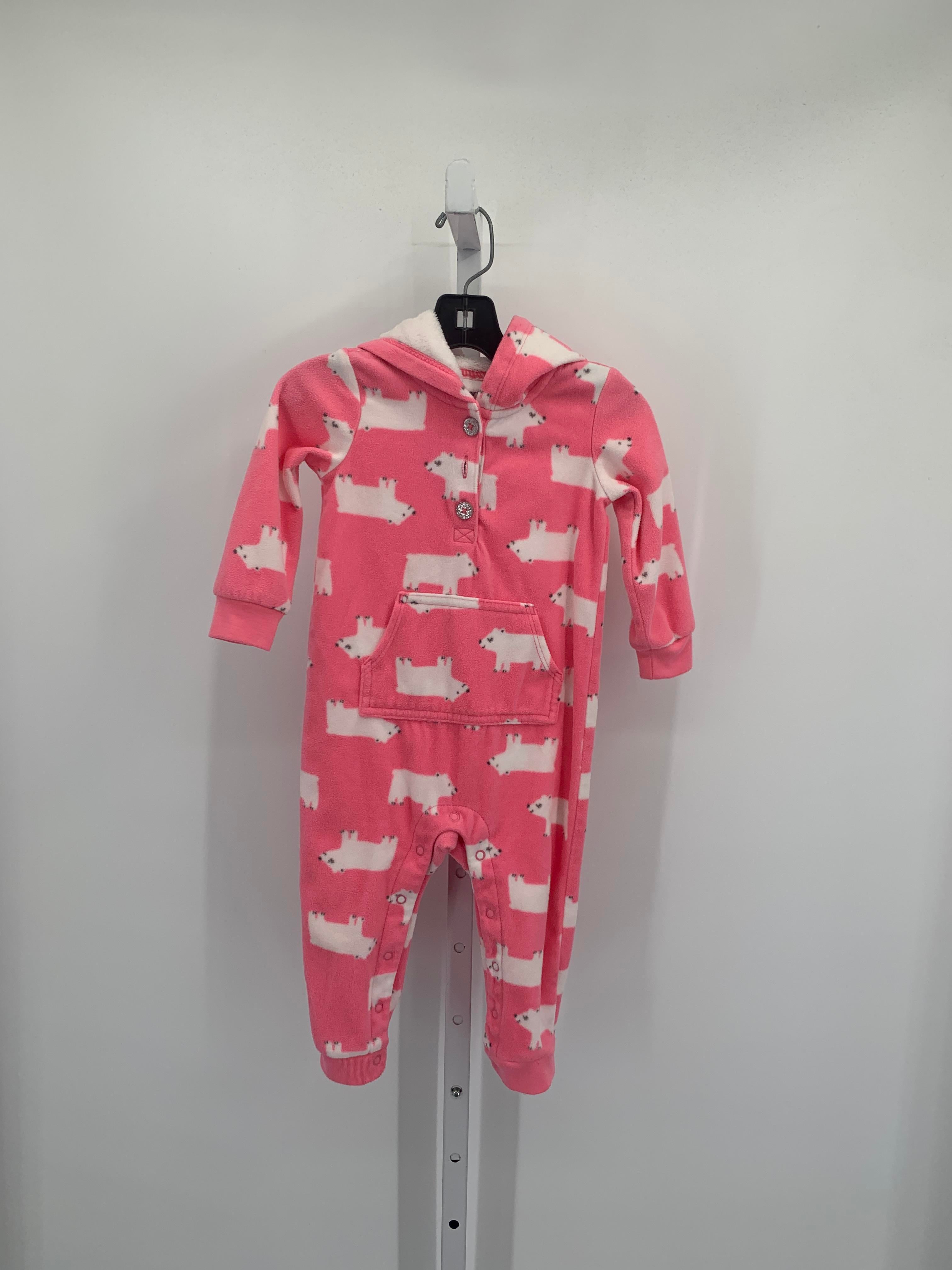 Carters Size 18 Months Girls Long Slv. Romper