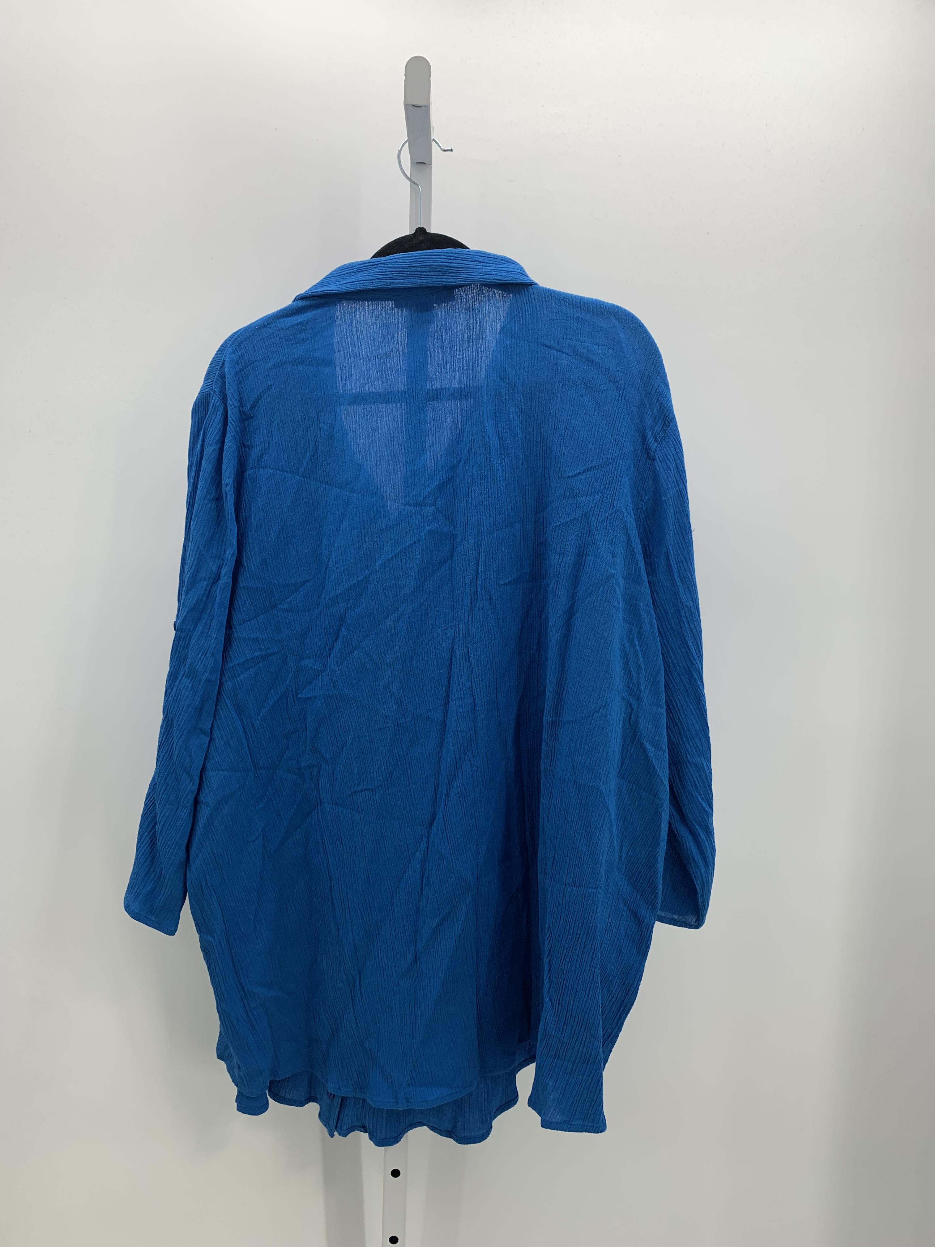 Woman Within Size 3X Womens 3/4 Sleeve Shirt