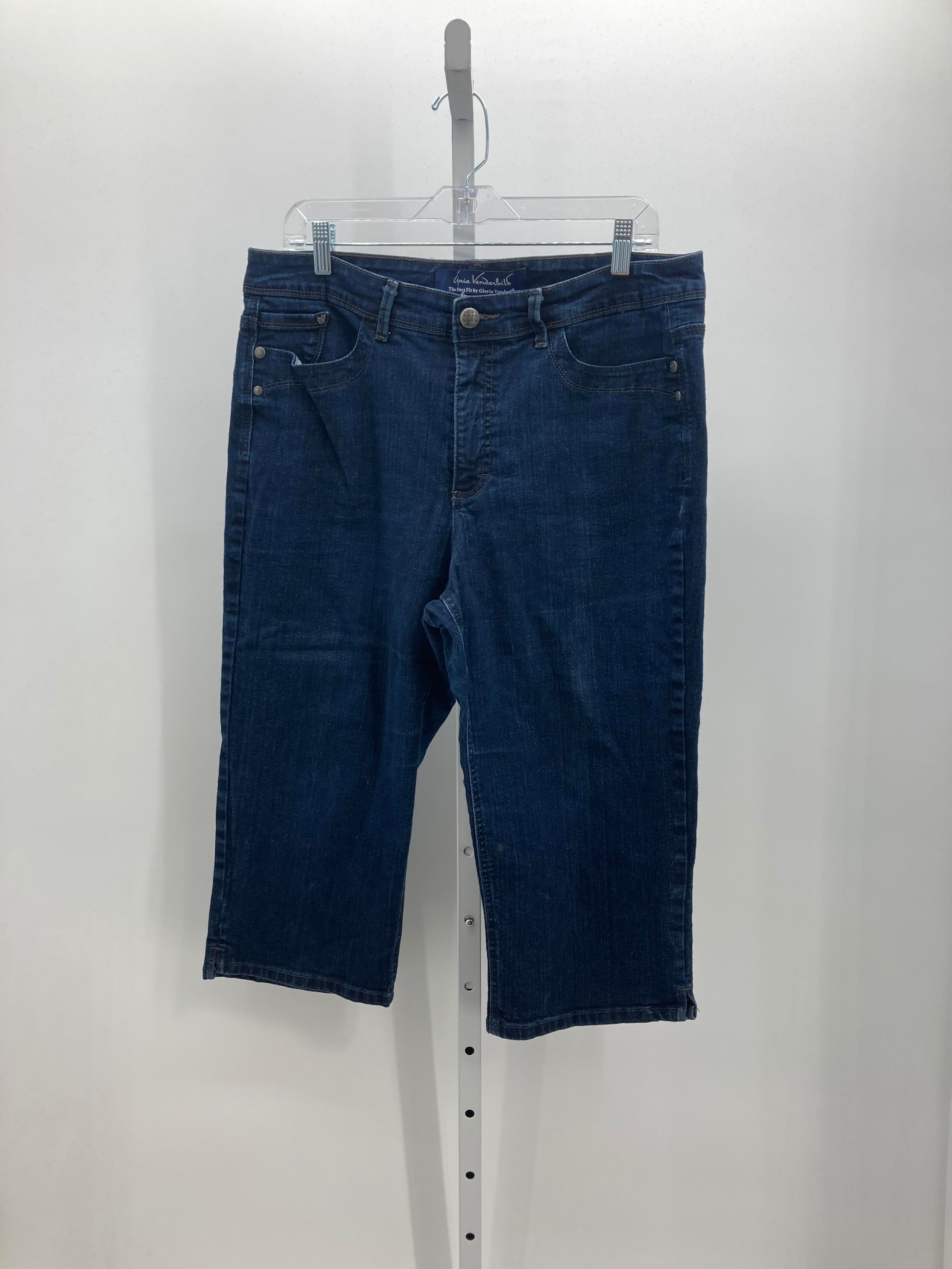 Gloria Vanderbilt Size 16 Misses Cropped Jeans