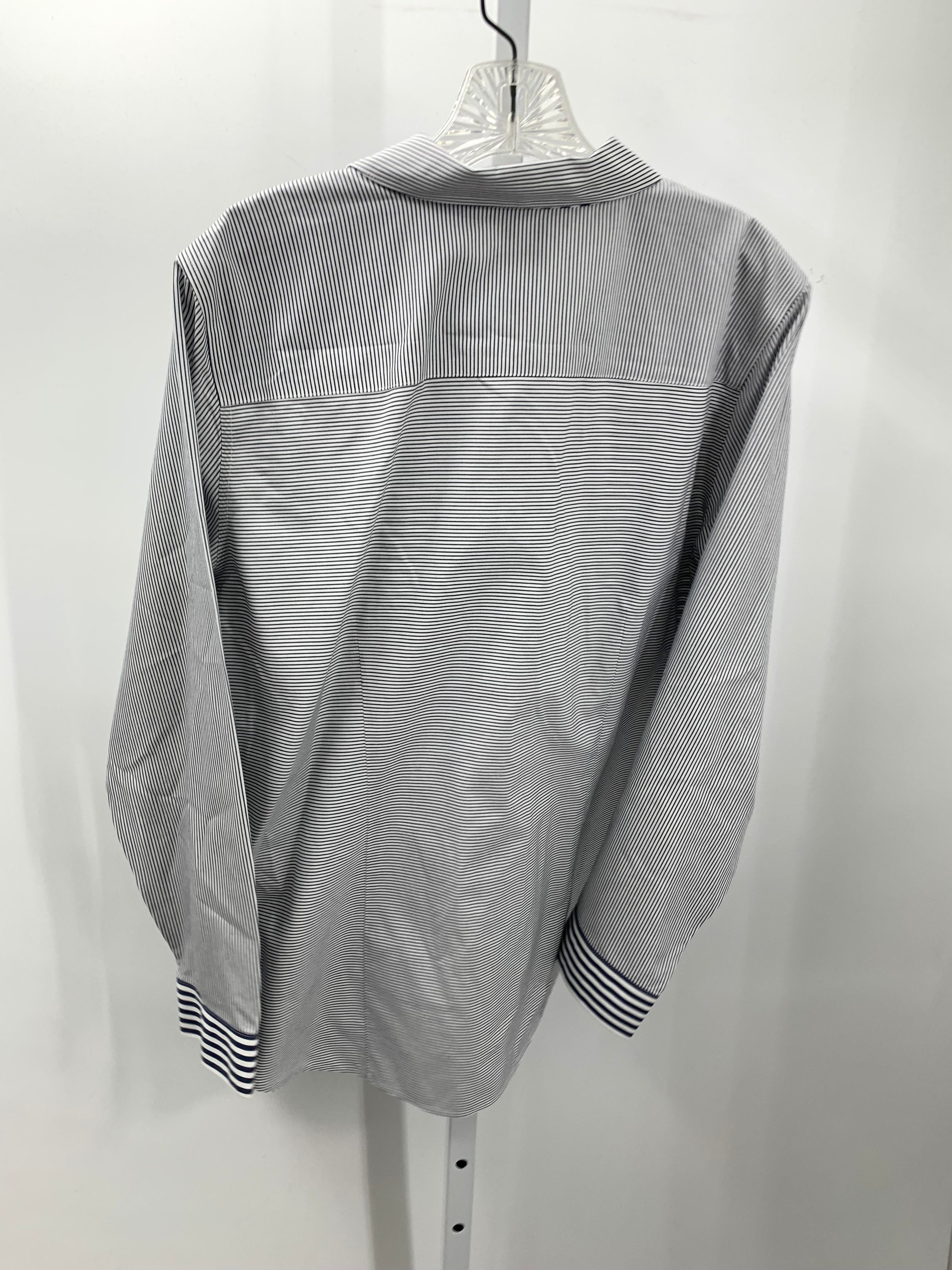 Chico's Size Large Misses Long Sleeve Shirt