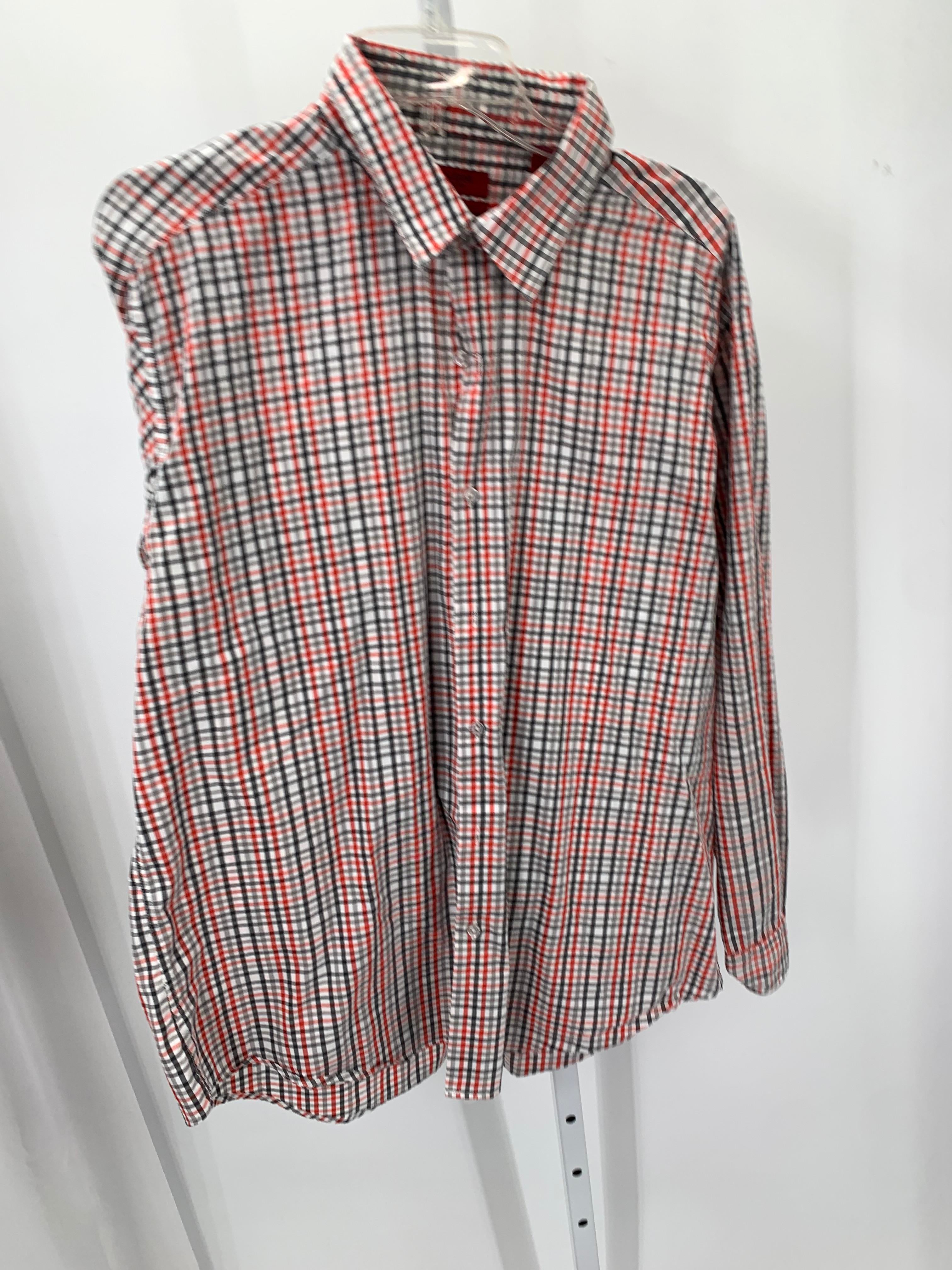 RED WHITE PLAID