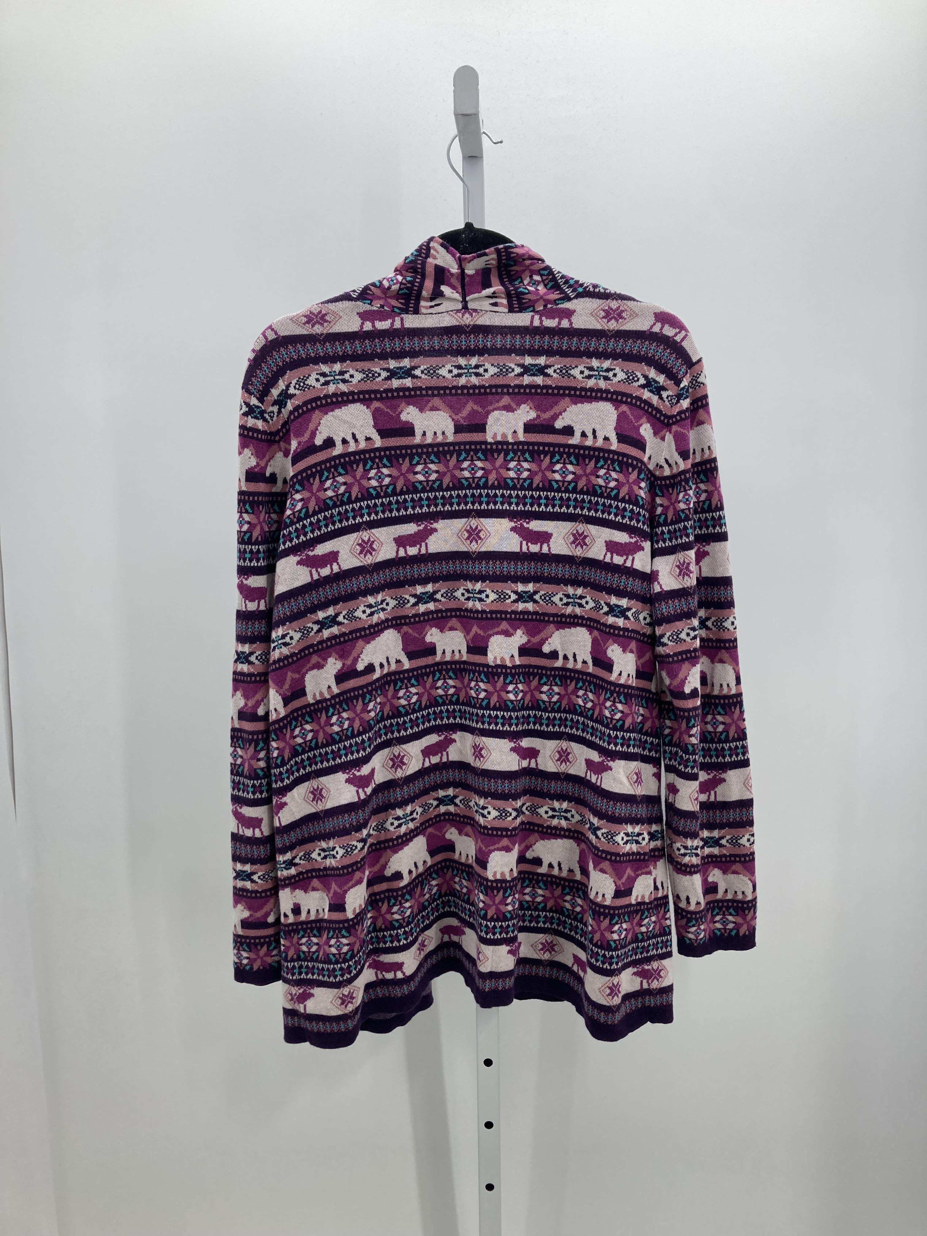 Lands End Size Large Misses Cardigan