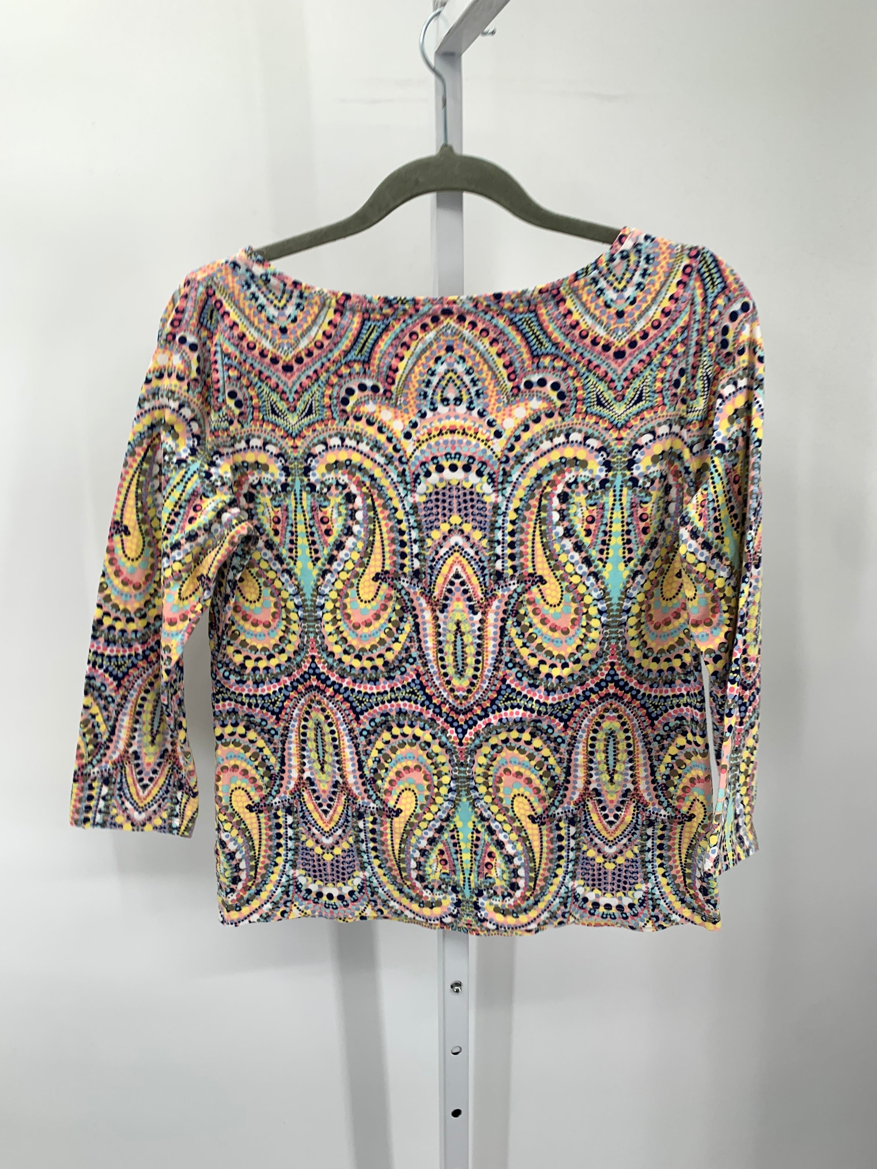 Talbots Size Small Misses 3/4 Sleeve Shirt