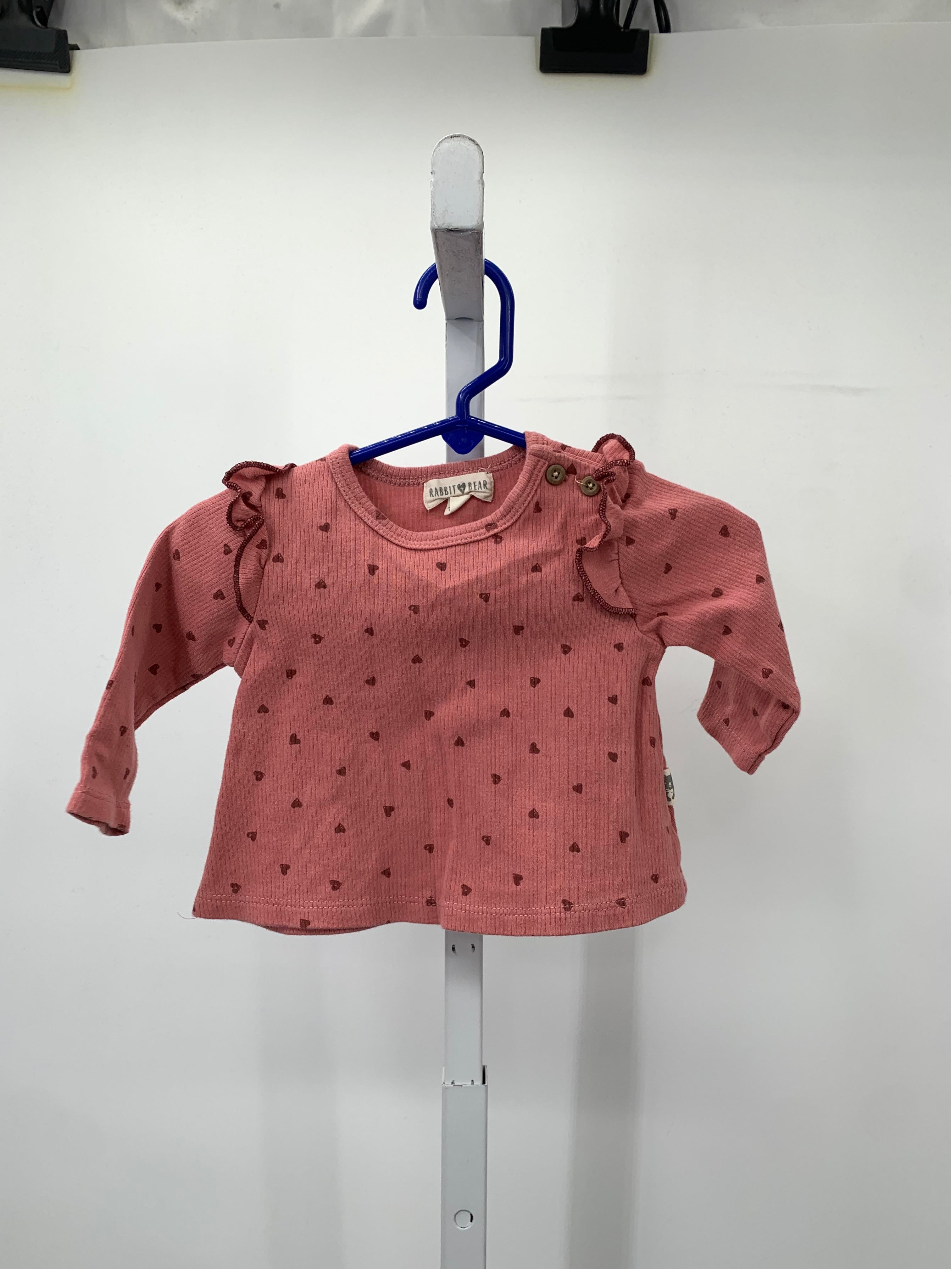Rabbit + Bear Size 3-6 Months Girls Long Sleeve Shirt