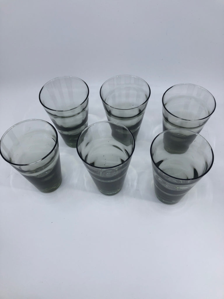 6 FLARED TAPER TUMBLERS.
