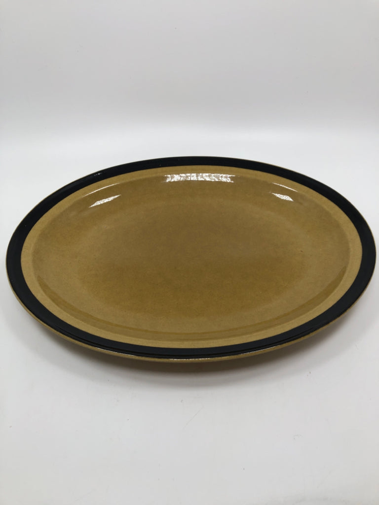 IMC BEIGE STONEWARE PLATTER.