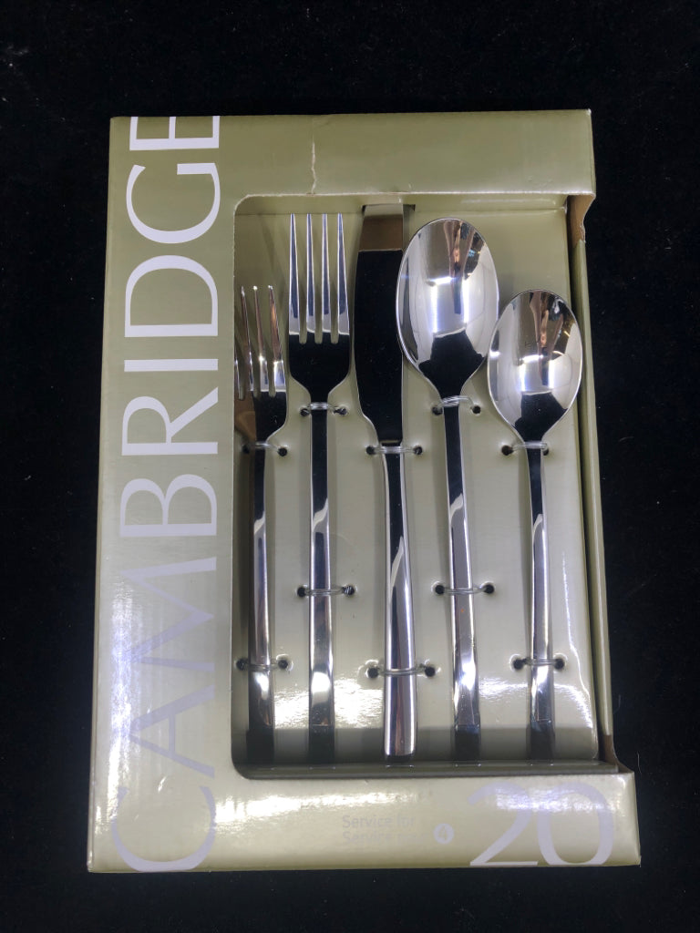 NIB 20pc CAMBRIDGE SILVERWARE.