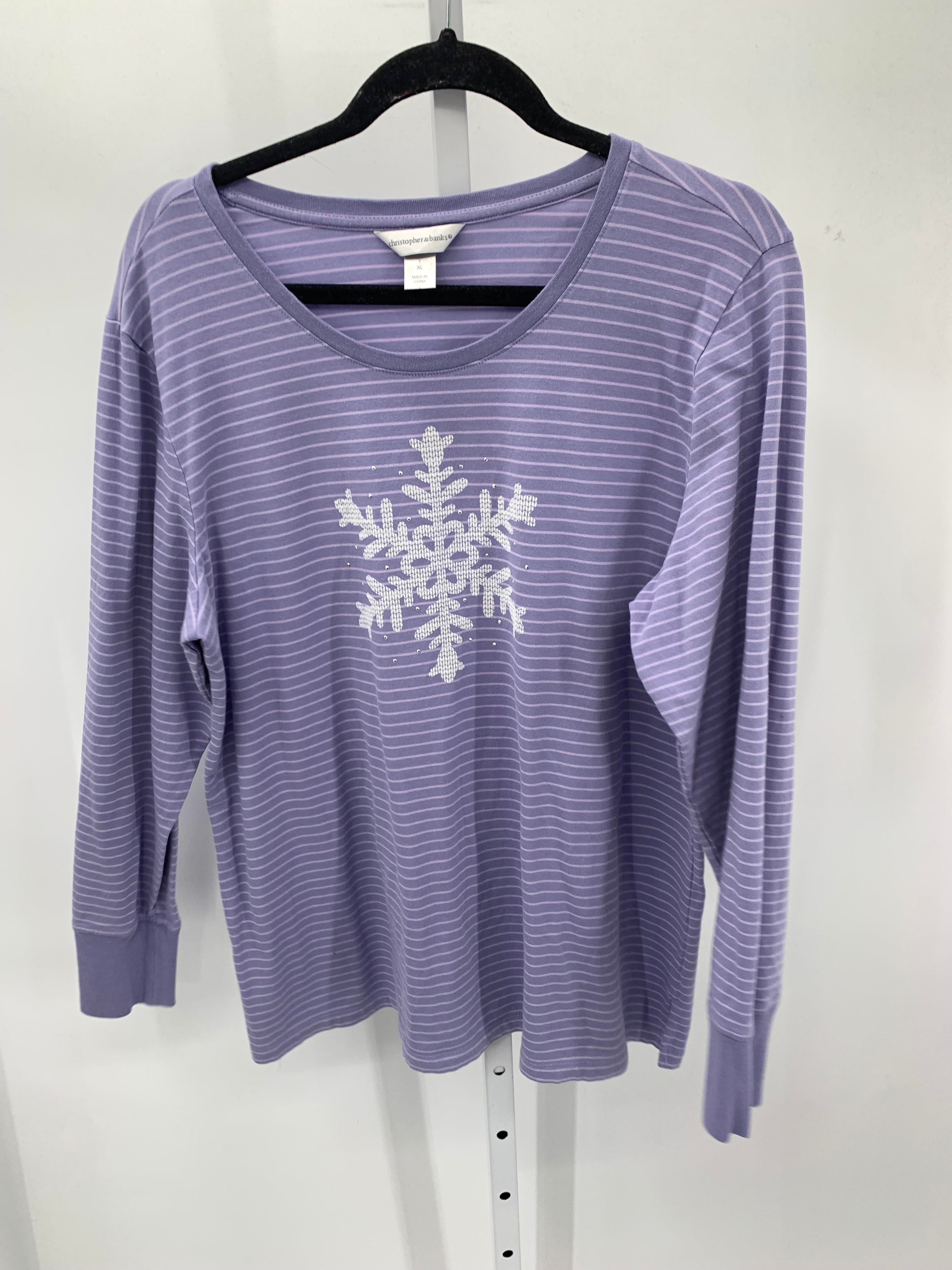 Christopher & Banks Size Extra Large Misses Long Sleeve Shirt