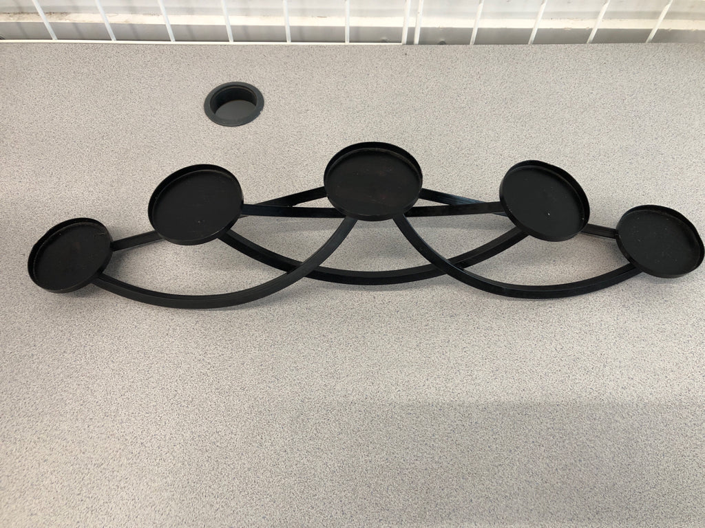 5-SPOT METAL CANDLE HOLDER CENTERPIECE.