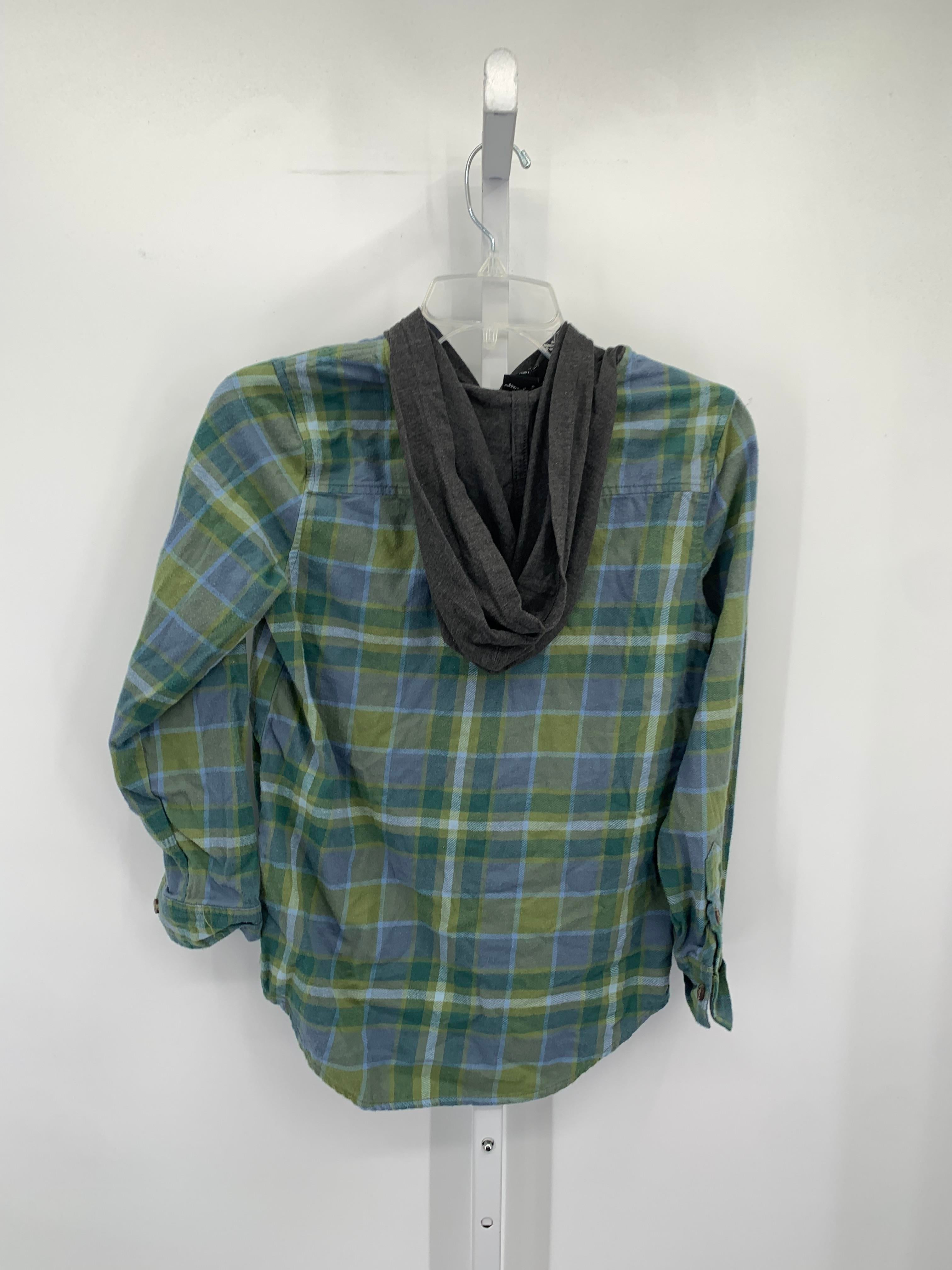 GREEN PLAID HOODED