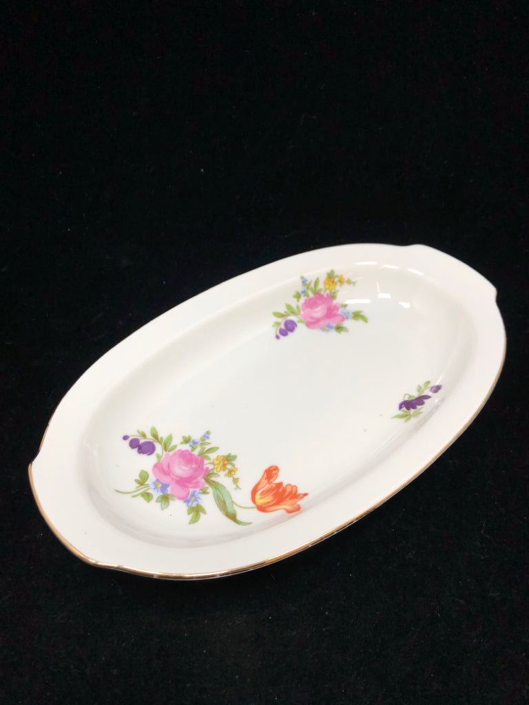 VTG GRAF VON HENNEBERG SM FLORAL SERVING DISH.
