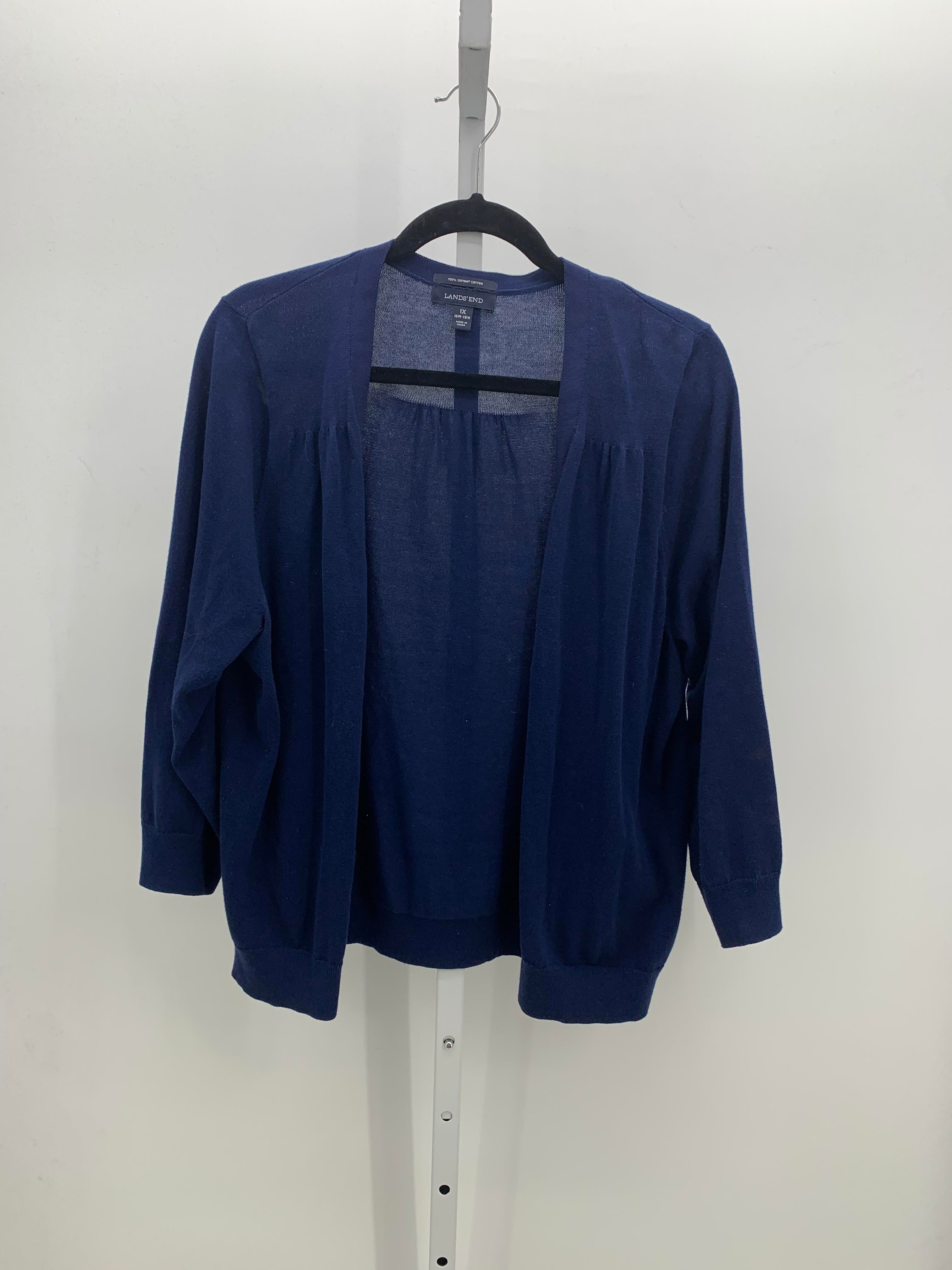 Lands End Size 1X Womens Cardigan
