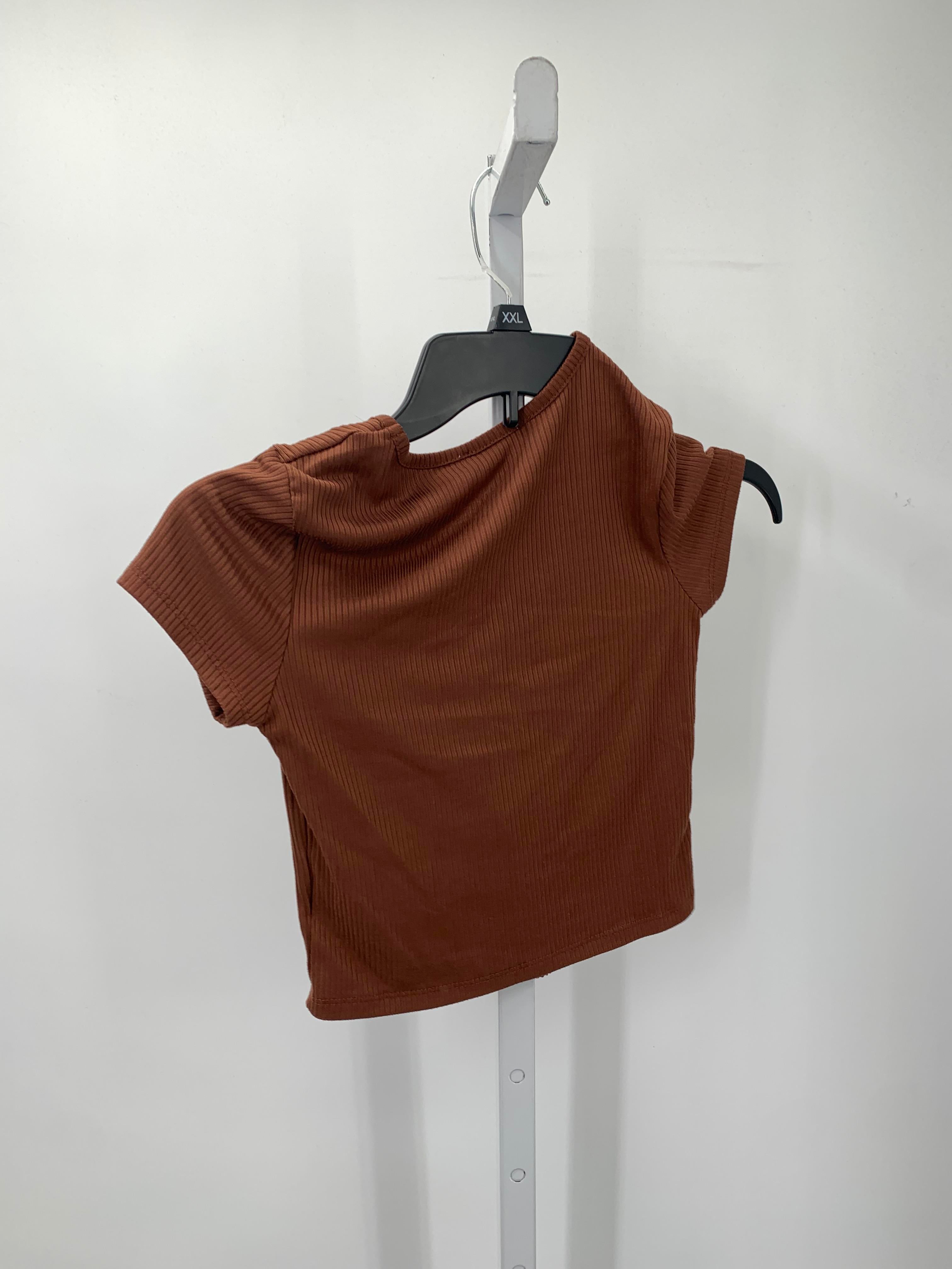 Knit Works Size 14 Girls Short Sleeve Shirt