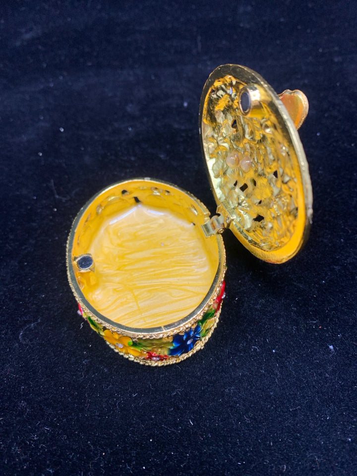 MINI BUTTERFLY TRINKET BOX W/GEMS.