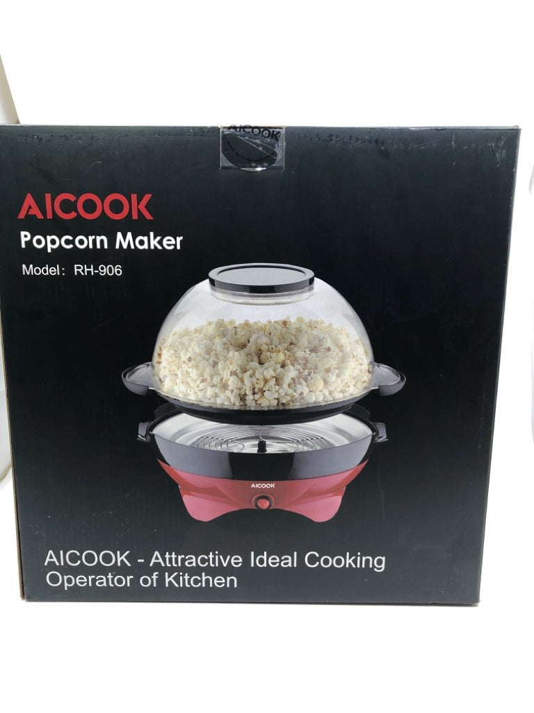 NIB AICOOK POPCORN MAKER.