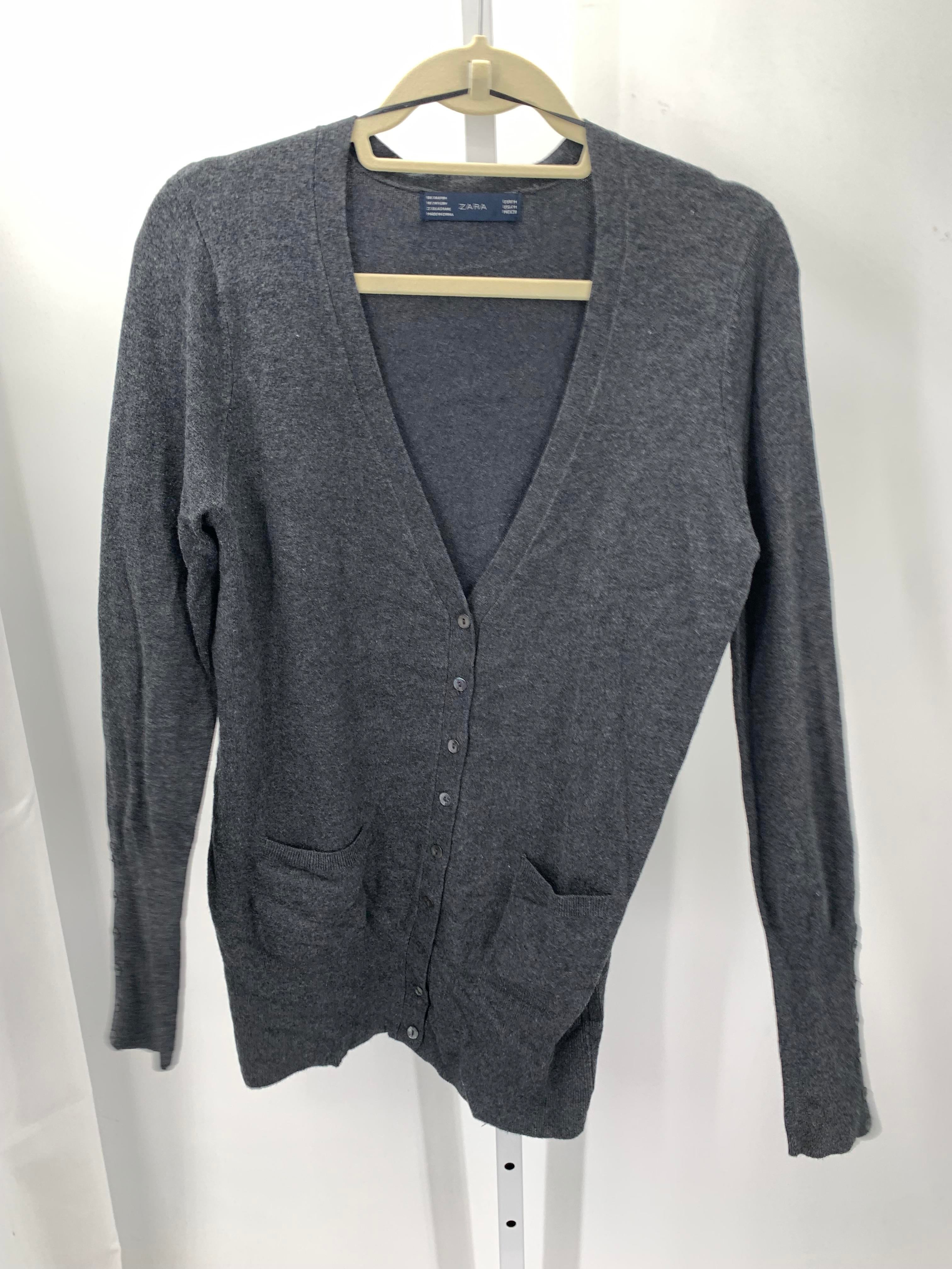 Zara Size Medium Misses Long Slv Sweater