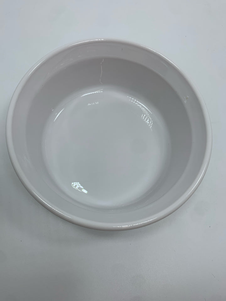COVERED CORNING WARE DISH.