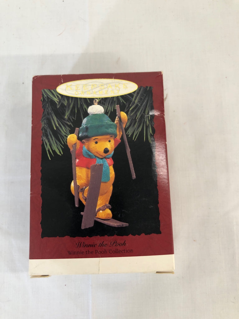 WINNIE THE POOH ON SKIS IN BOX.