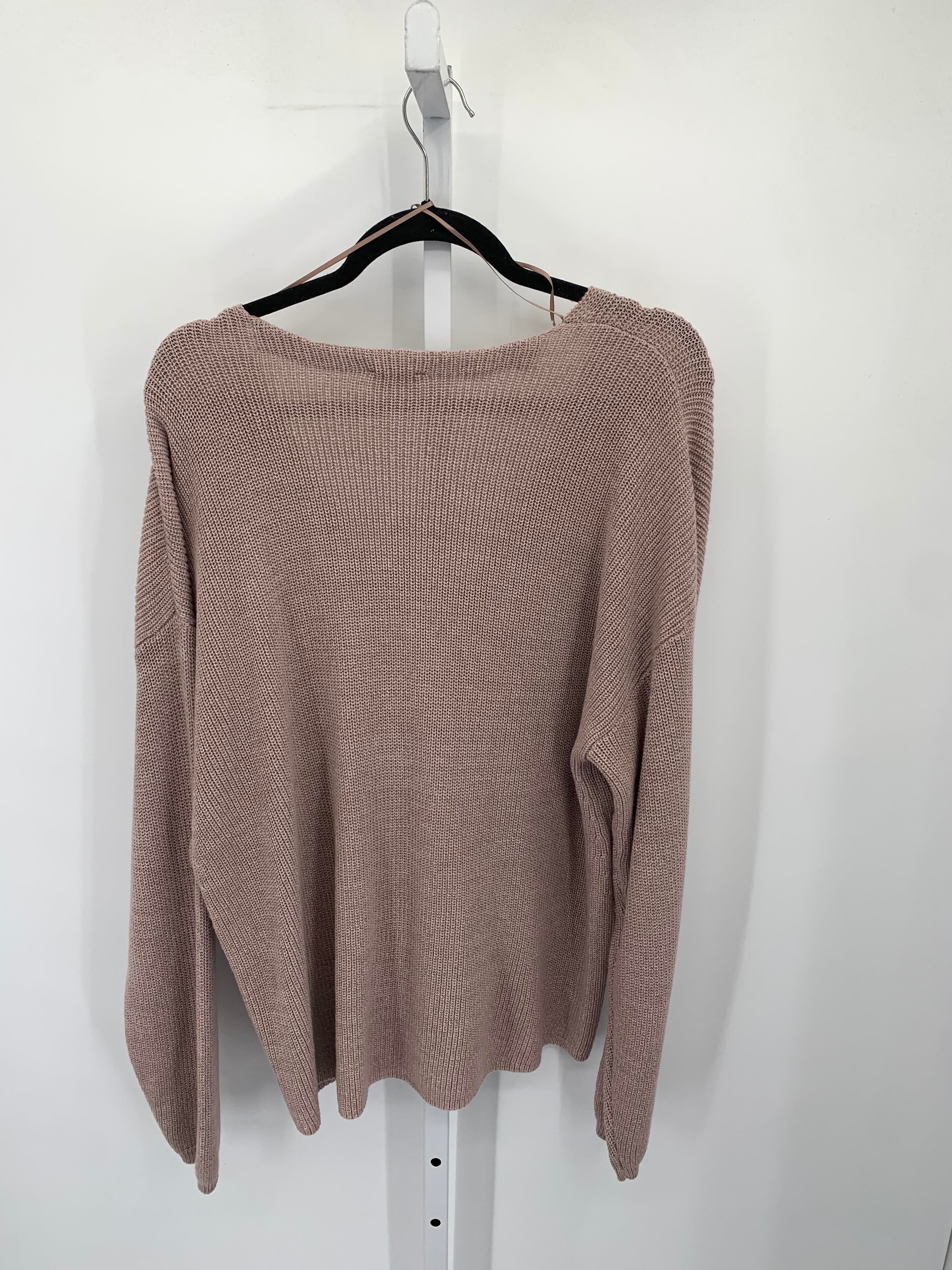 Size 2X Womens Long Slv Sweater