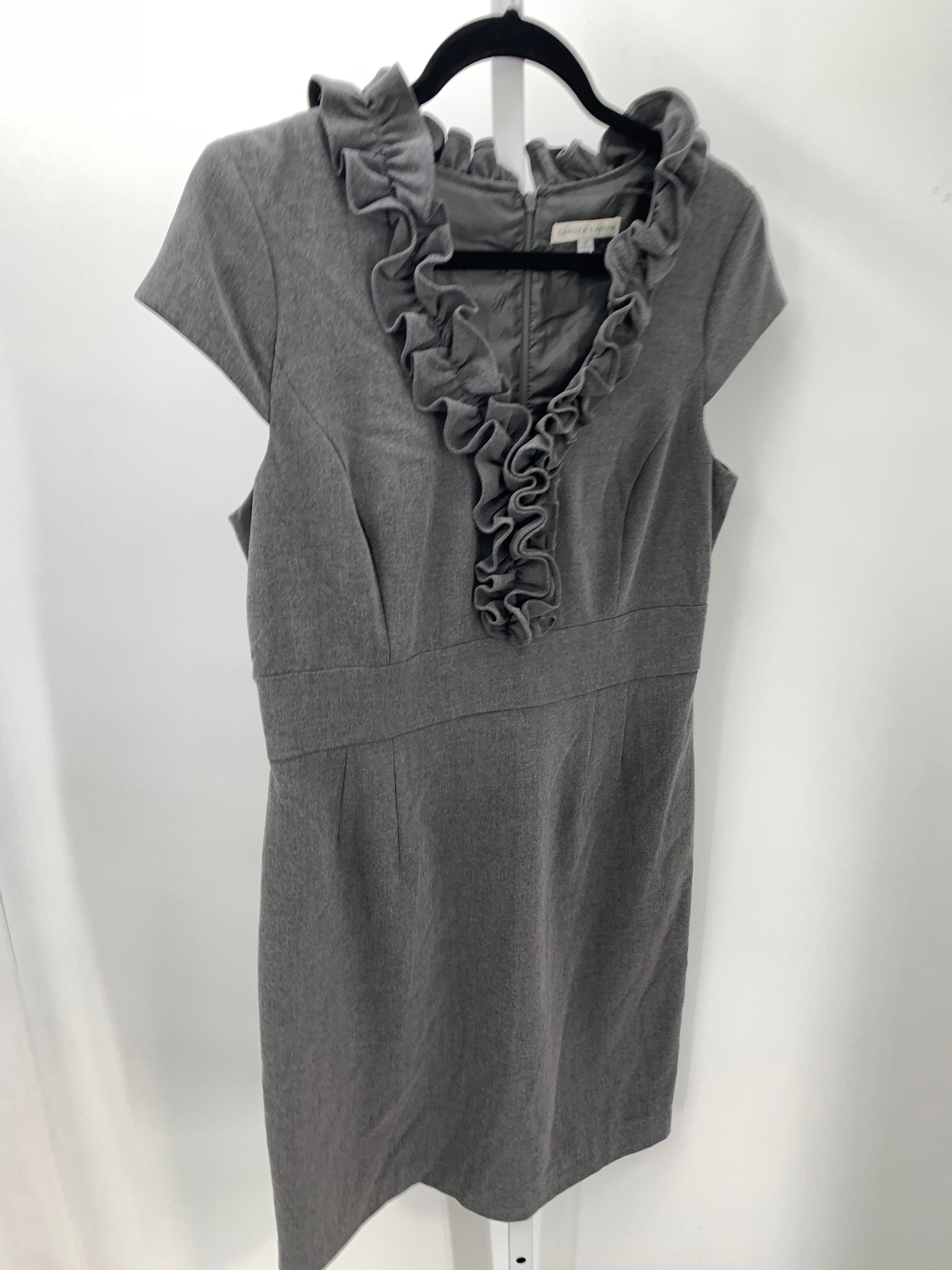 Sandra Darren Size 12 Misses Short Sleeve Dress