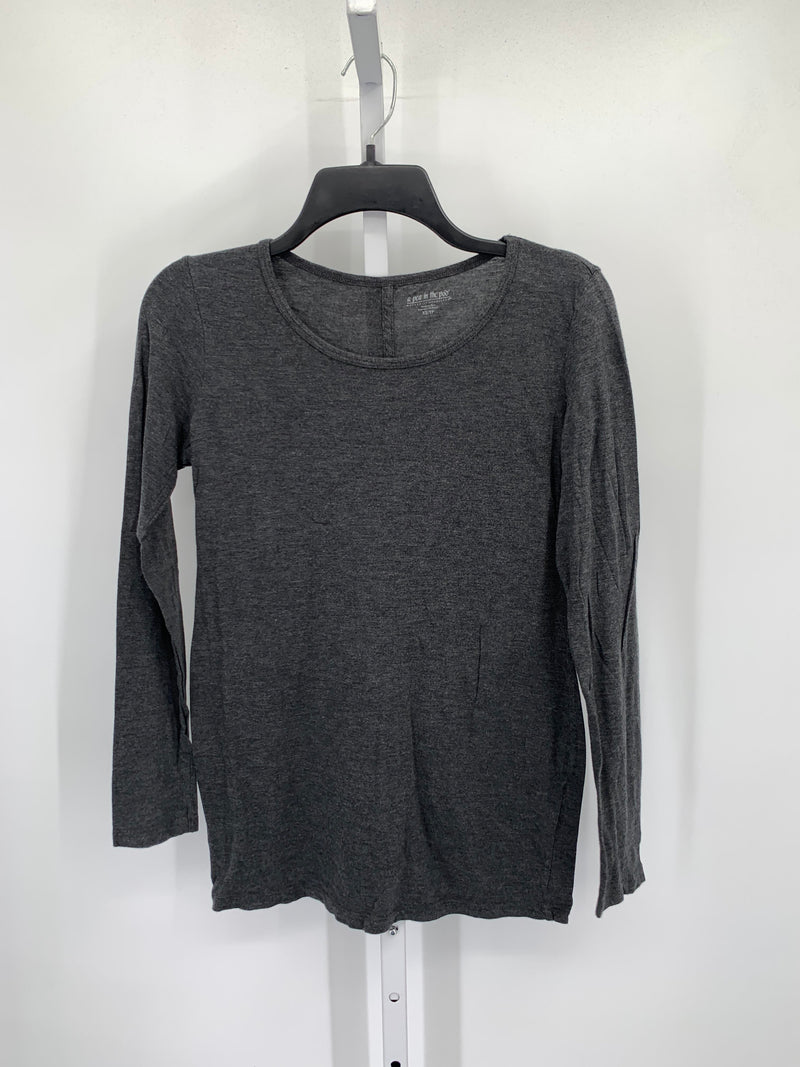 A Pea in the Pod Grey Size XS Maternity Long Sleeve Shirt