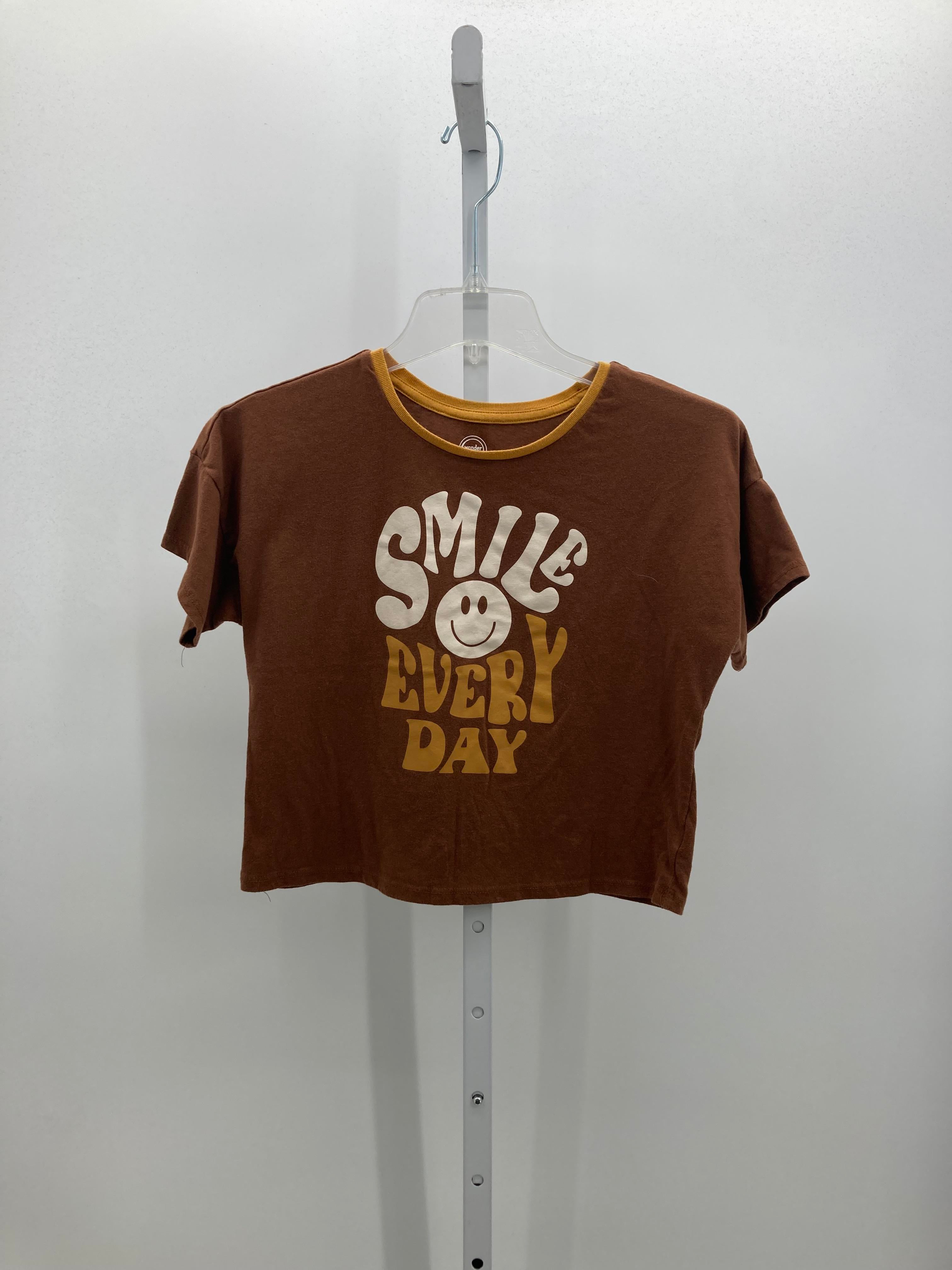 Wonder Nation Size 10-12 Girls Short Sleeve Shirt
