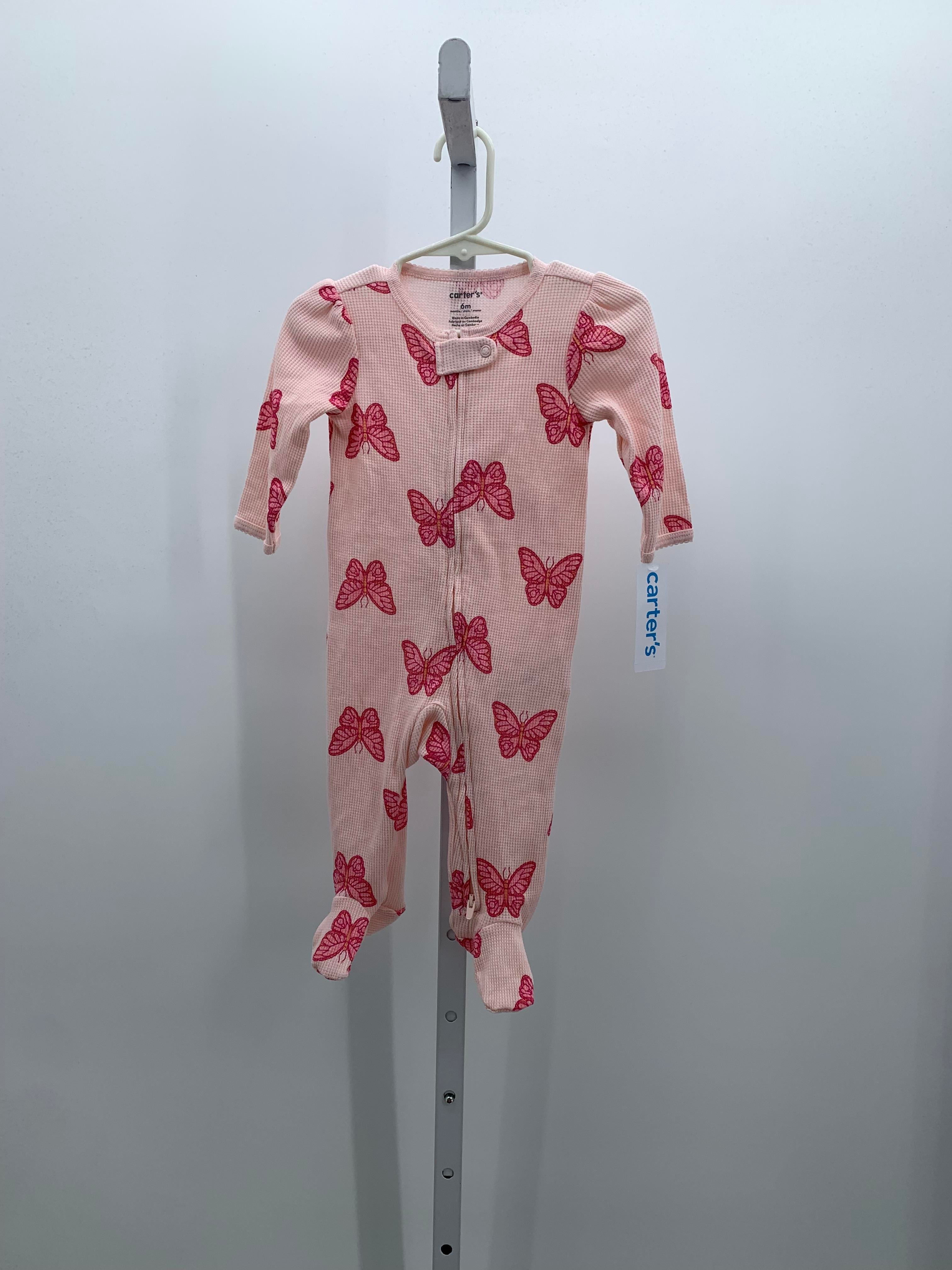 Carters Size 6 Months Girls Long Slv. Romper