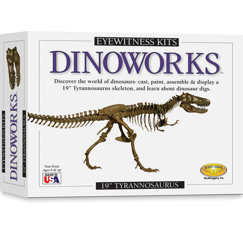 Skullduggery Eyewitness Kit Dinoworks Tyrannosaurus Rex Skeleton Casting Kit -
