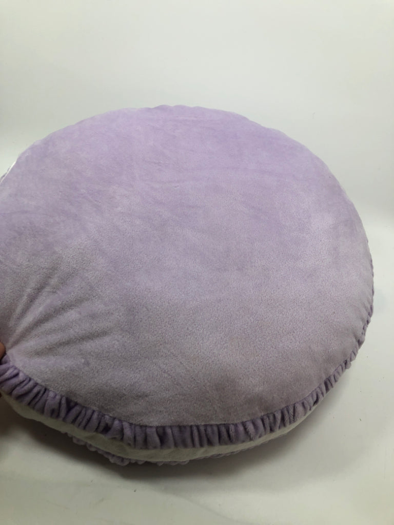PURPLE MACAROON PILLOW.
