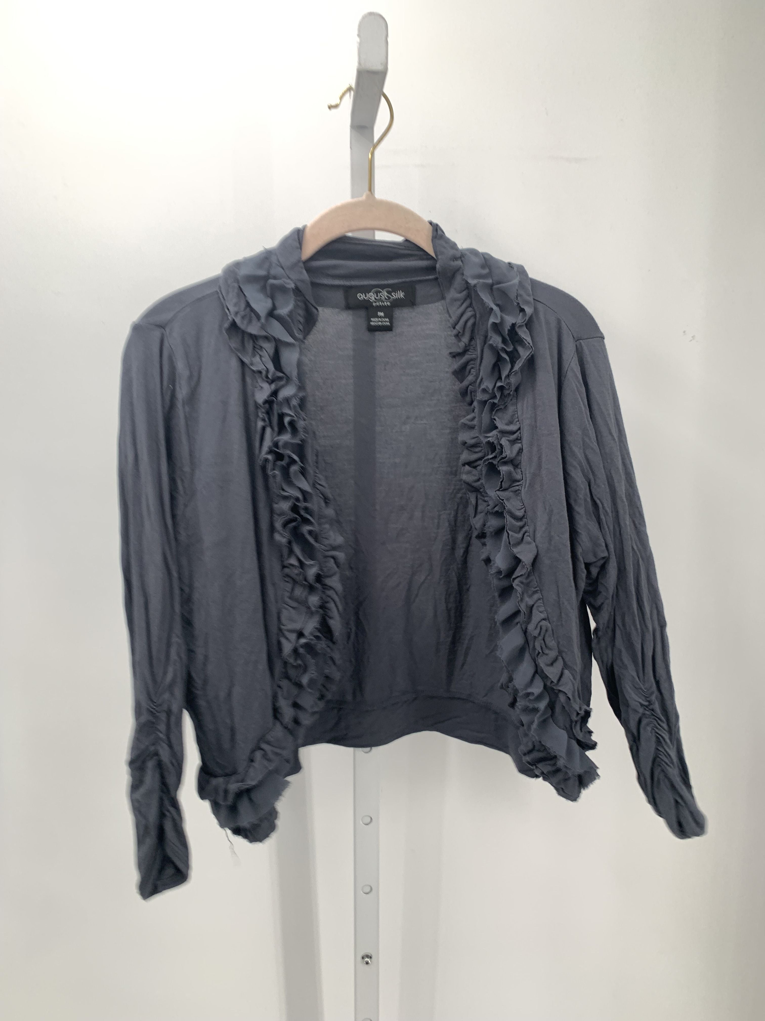 August Silk Size Medium Petite Petite Cardigan