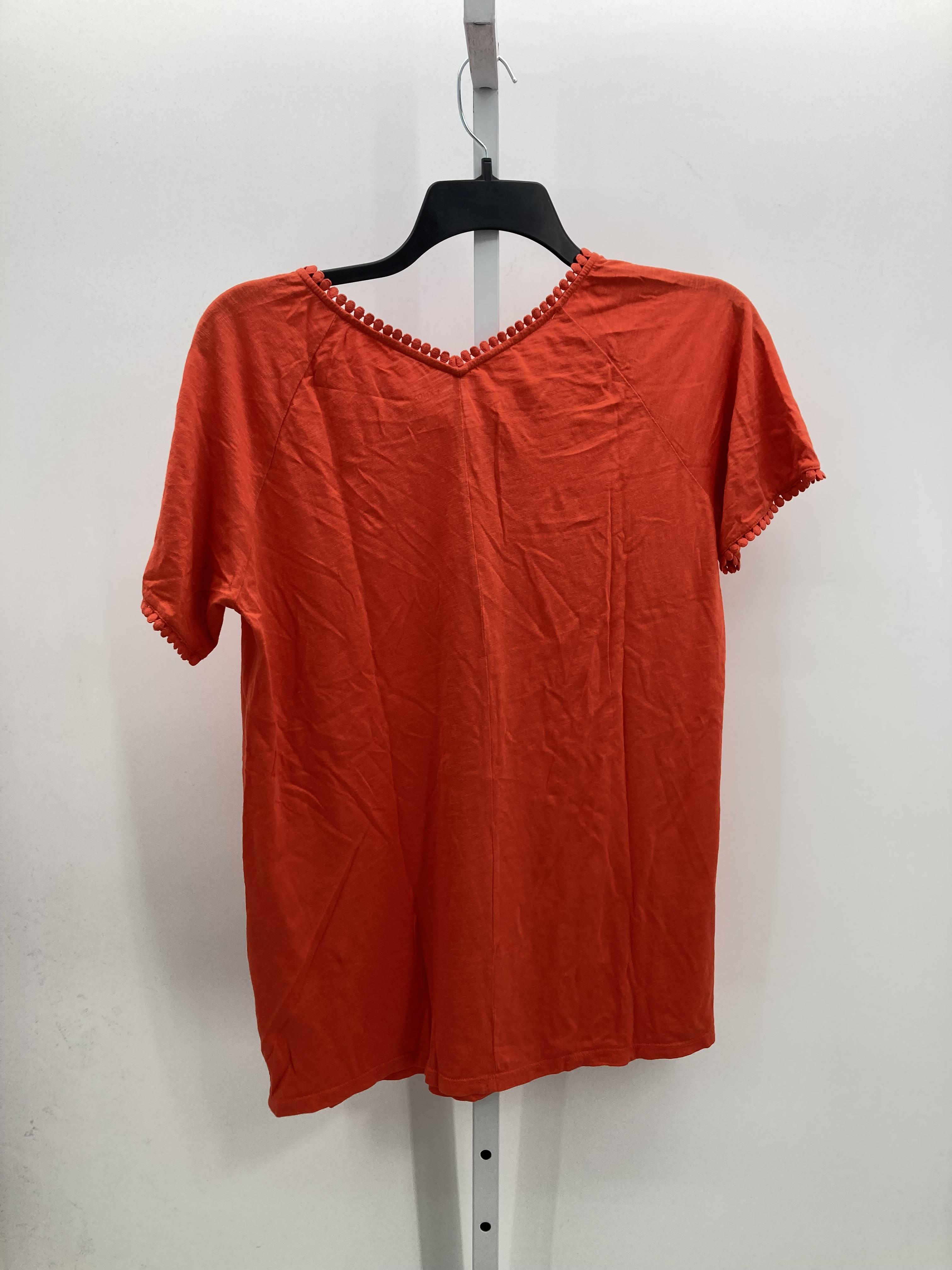 Lands End Size Medium Misses Short Sleeve Shirt