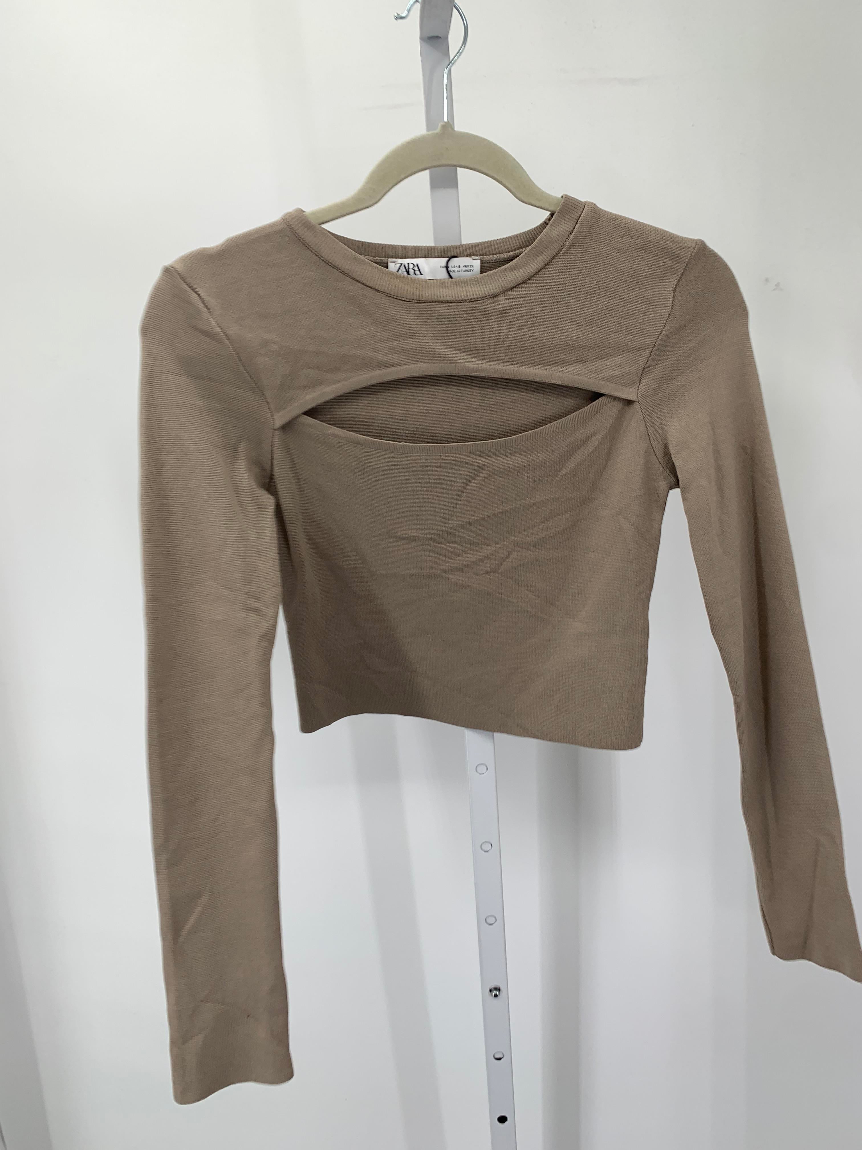 Zara Size Small Misses Long Sleeve Shirt