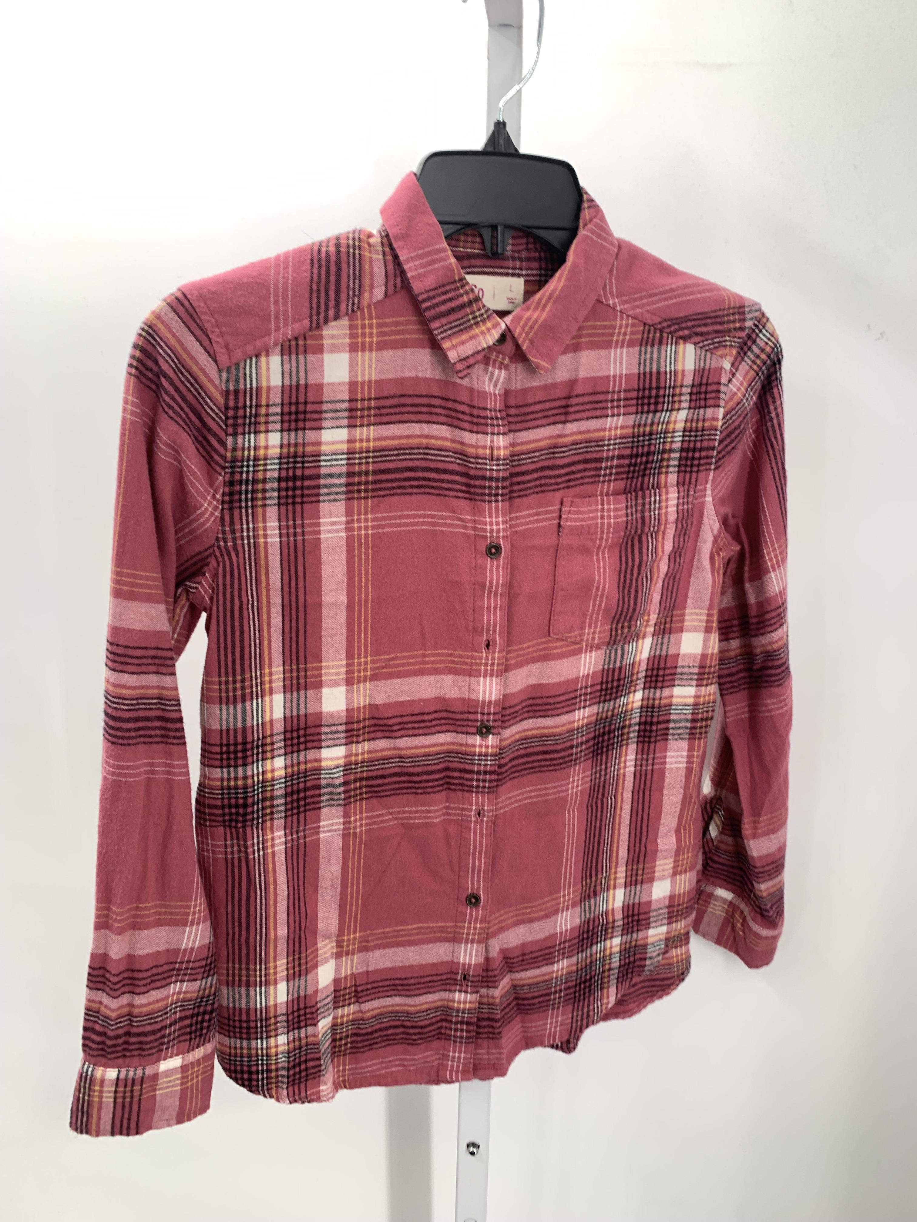 SO Size Large Juniors Long Sleeve Shirt