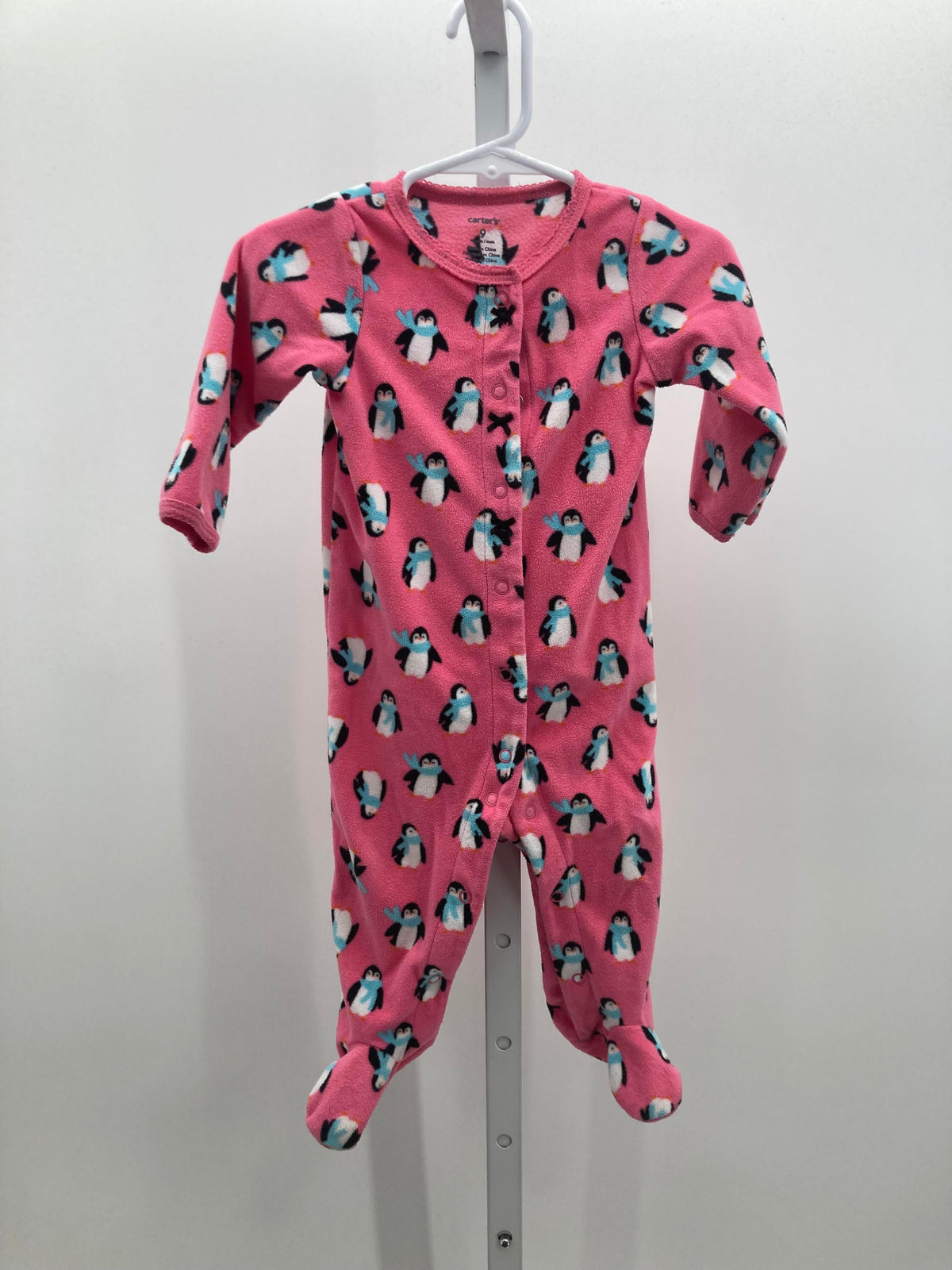 Carters Size 9 Months Girls Long Slv. Romper