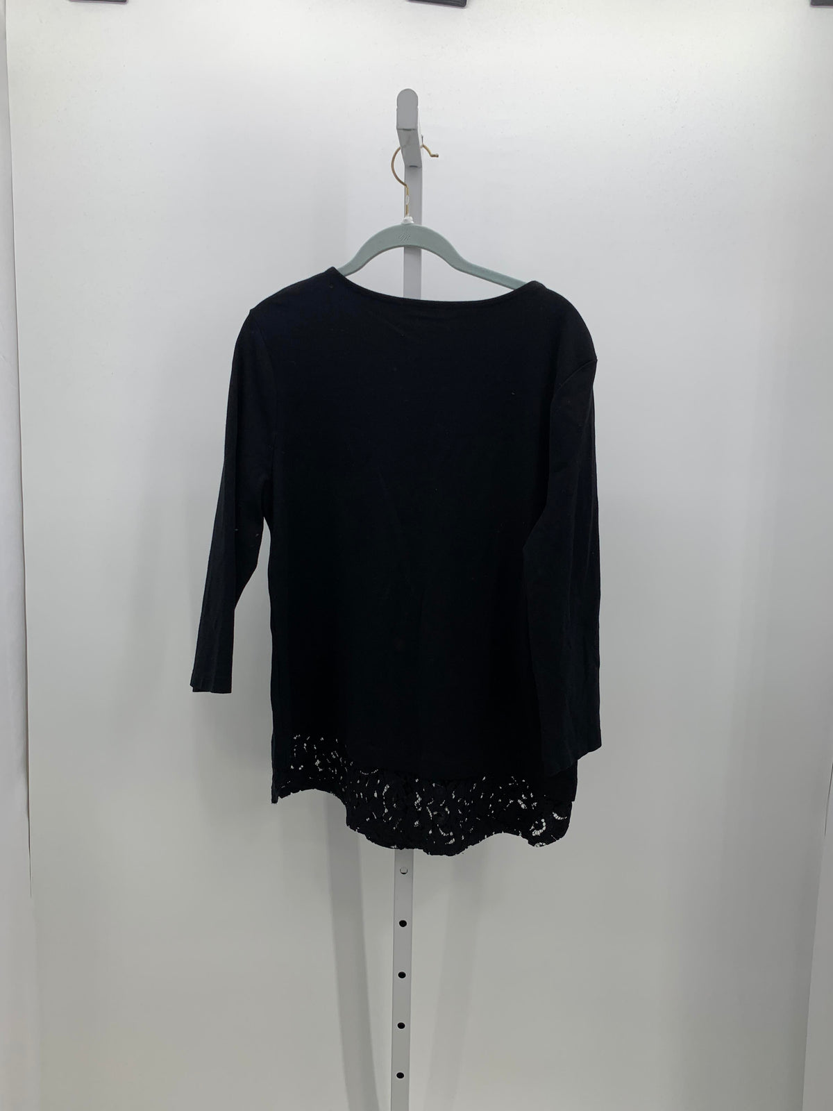 Croft & Barrow Size Large Misses 3/4 Sleeve Shirt