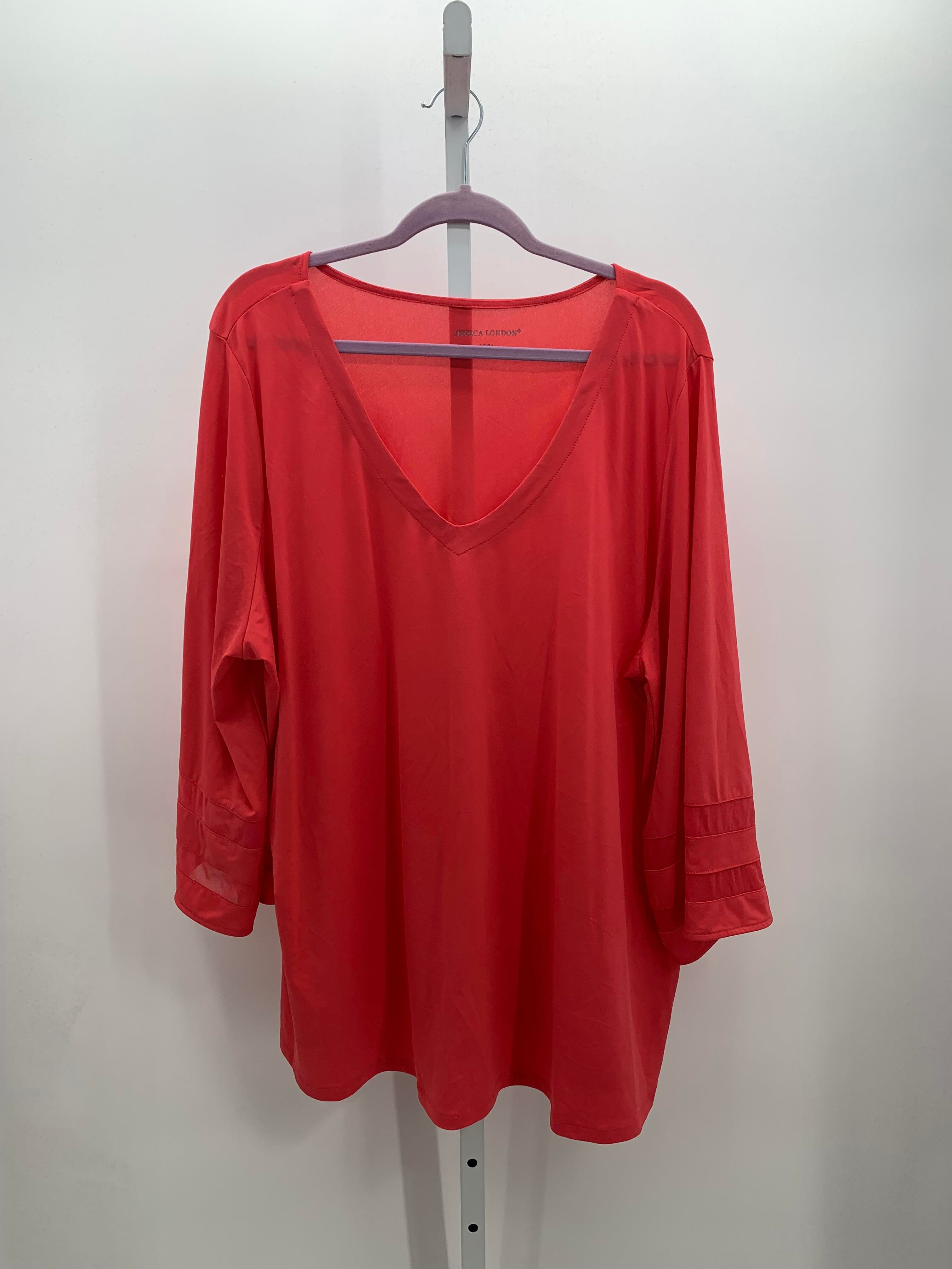 JESSICA LONDON Size 22/24 W Womens Long Sleeve Shirt