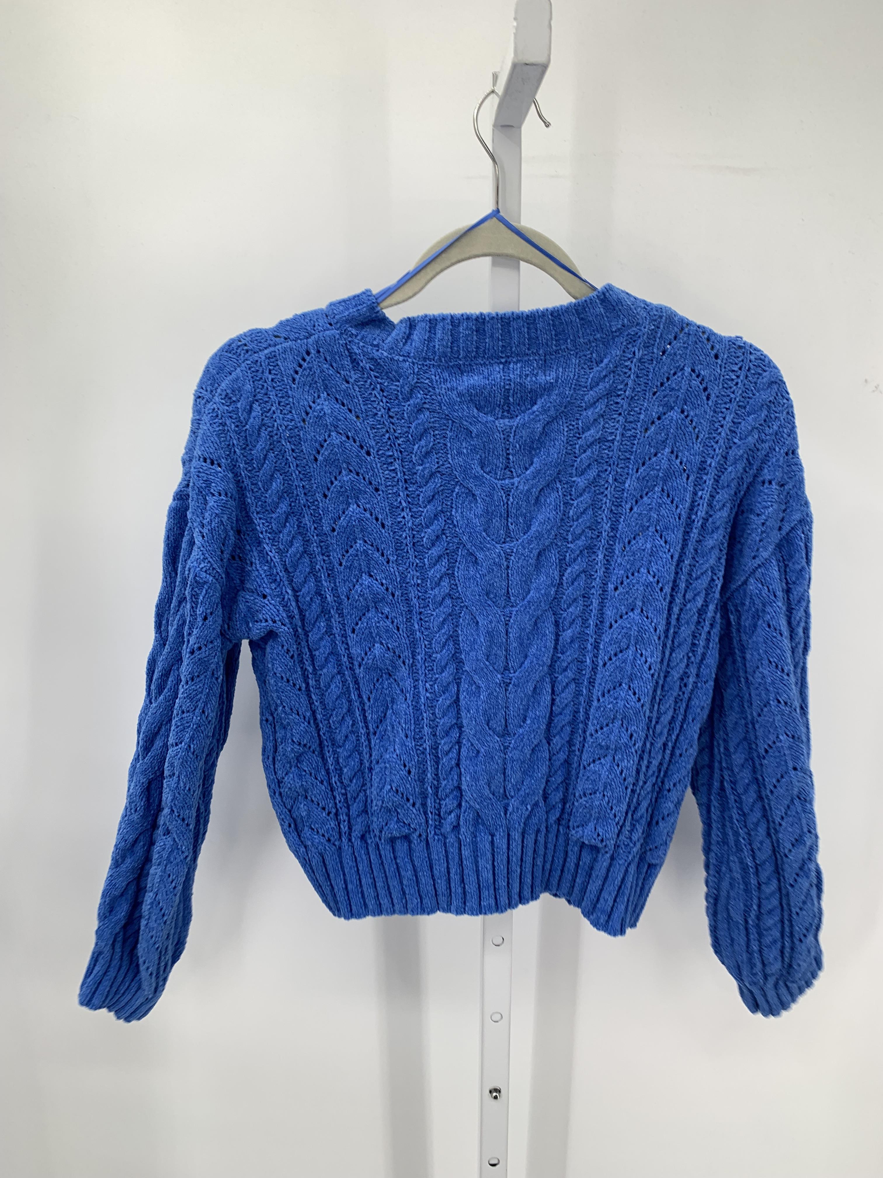 Pink Rose Size Small Juniors Long Sleeve Sweater