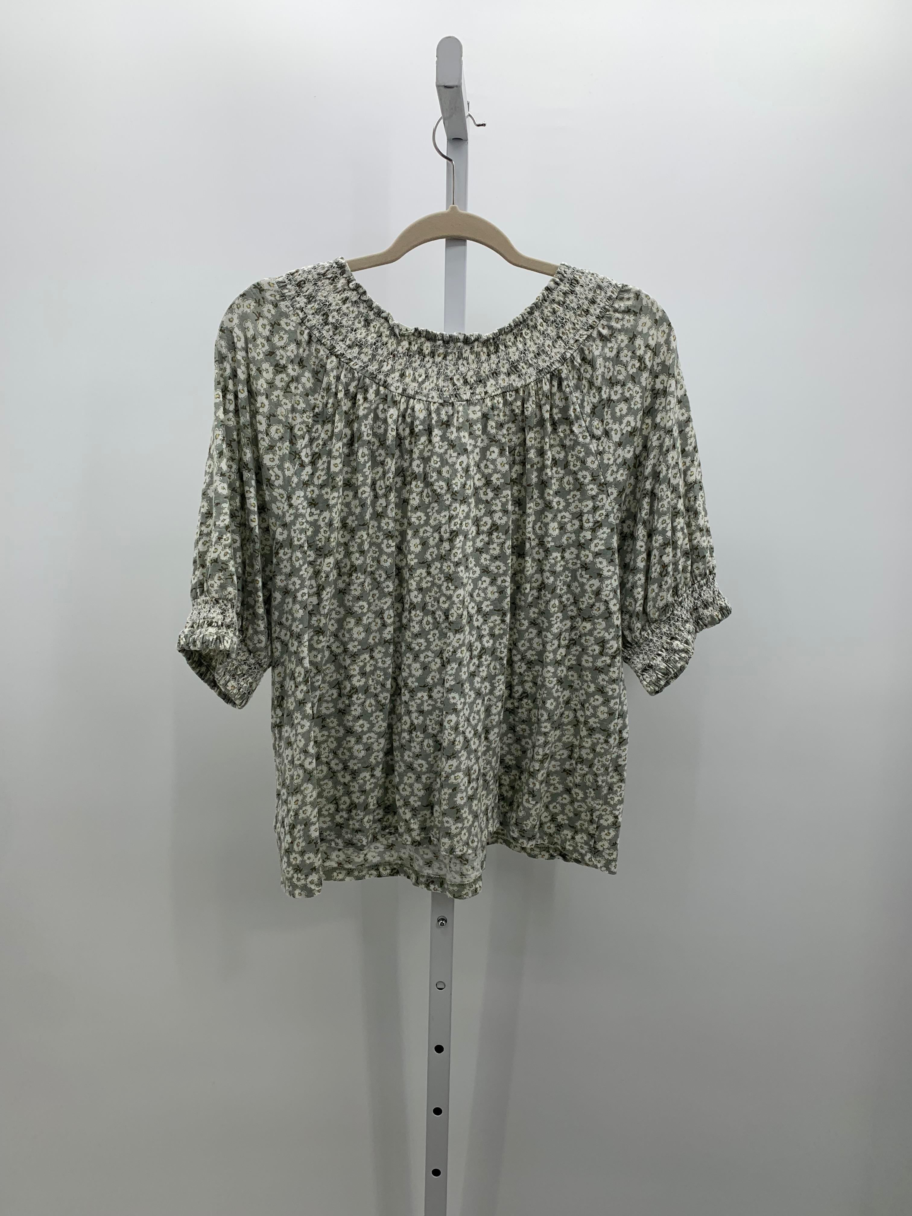 Lucky Brand Size Large Misses Short Sleeve Shirt