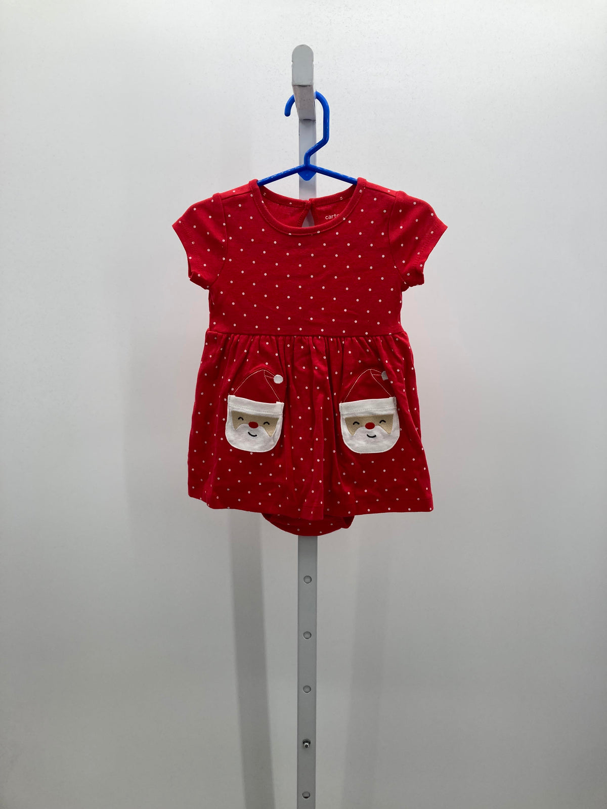 SHORT SLV DRESS SANTA