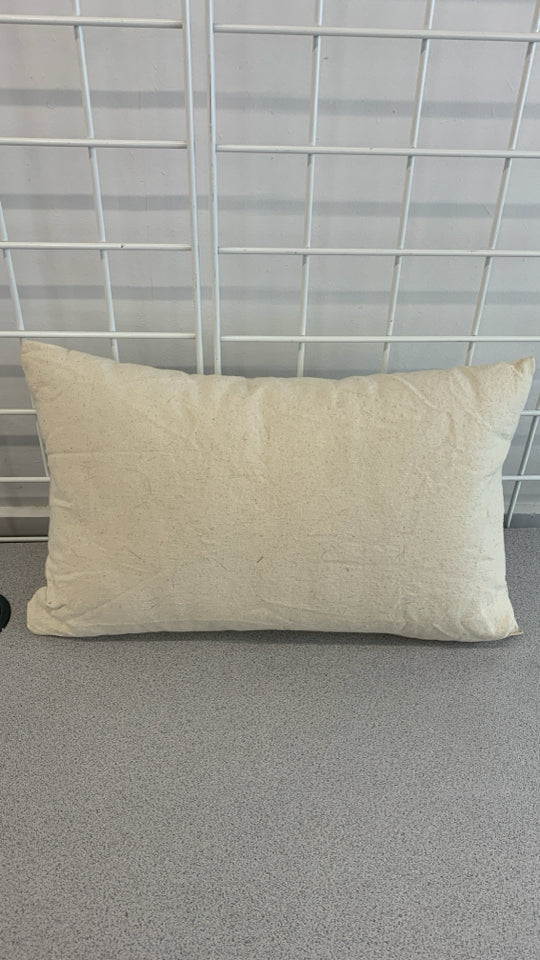LET'S STAY HOME ACCENT PILLOW.