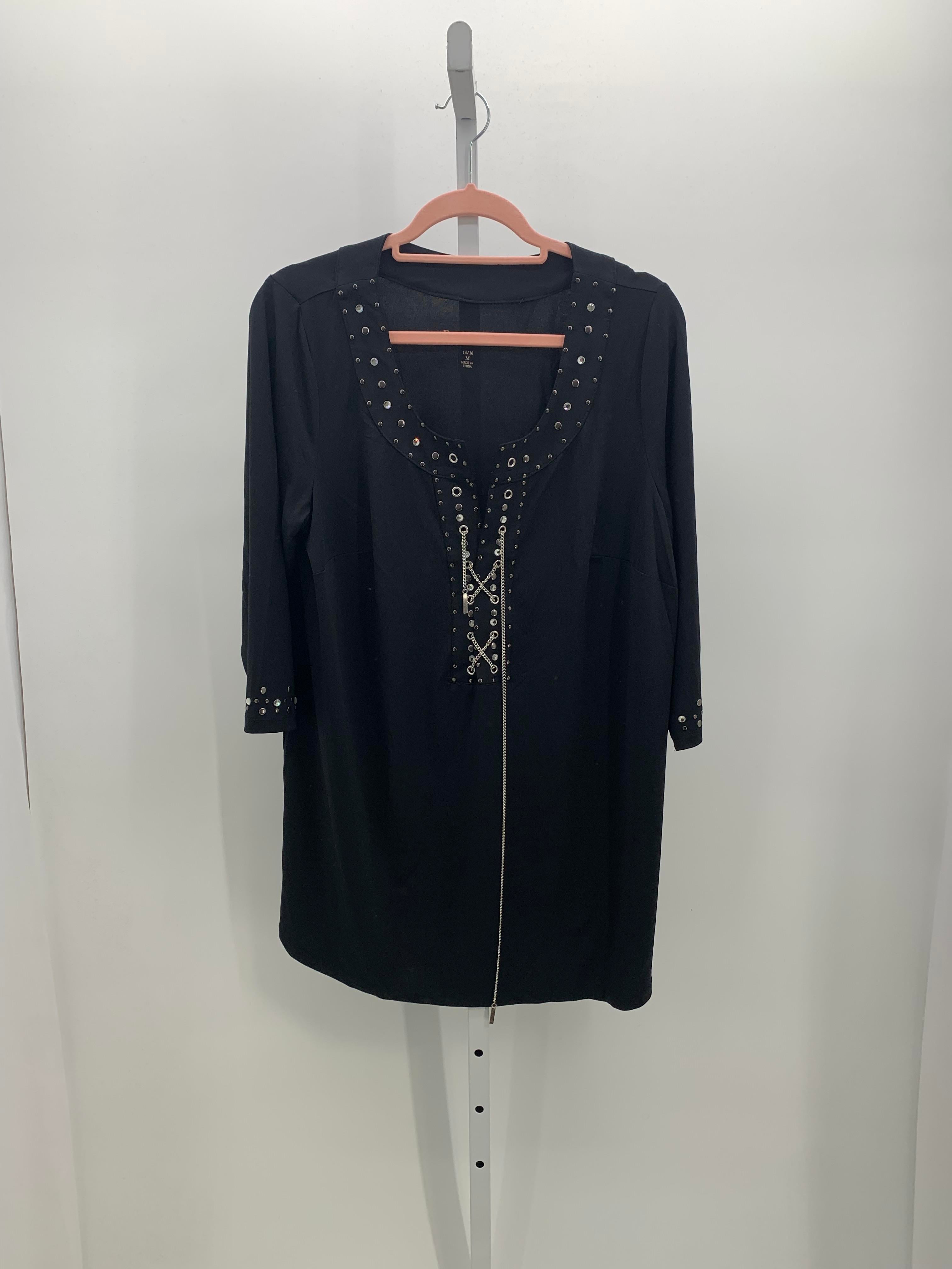 Roaman's Size Medium Misses 3/4 Sleeve Shirt