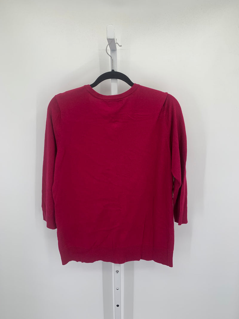 New York & co. Size Extra Large Misses 3/4 Sleeve Sweater