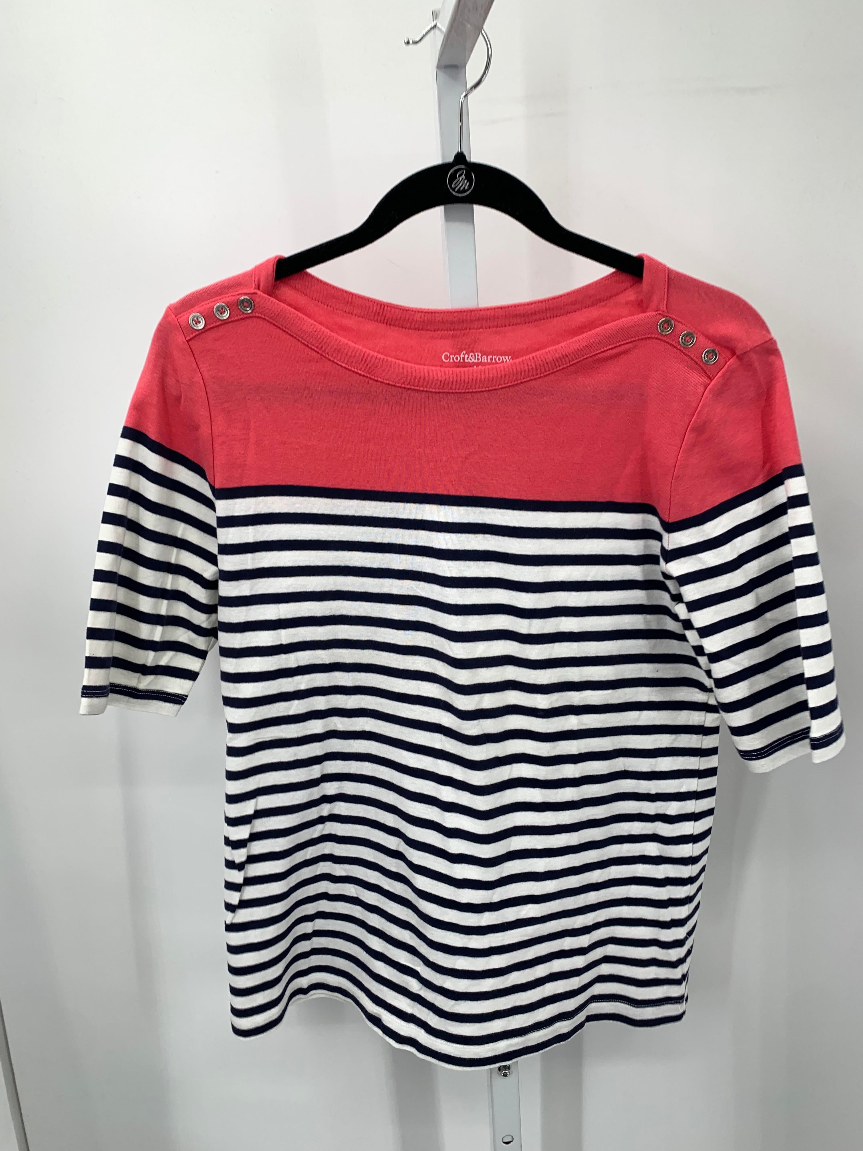 Croft & Barrow Size Medium Misses Short Sleeve Shirt