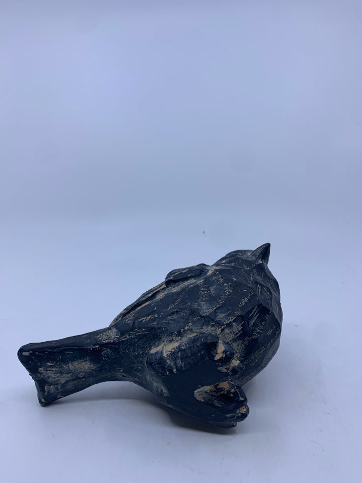 RESIN BLACK BIRD.